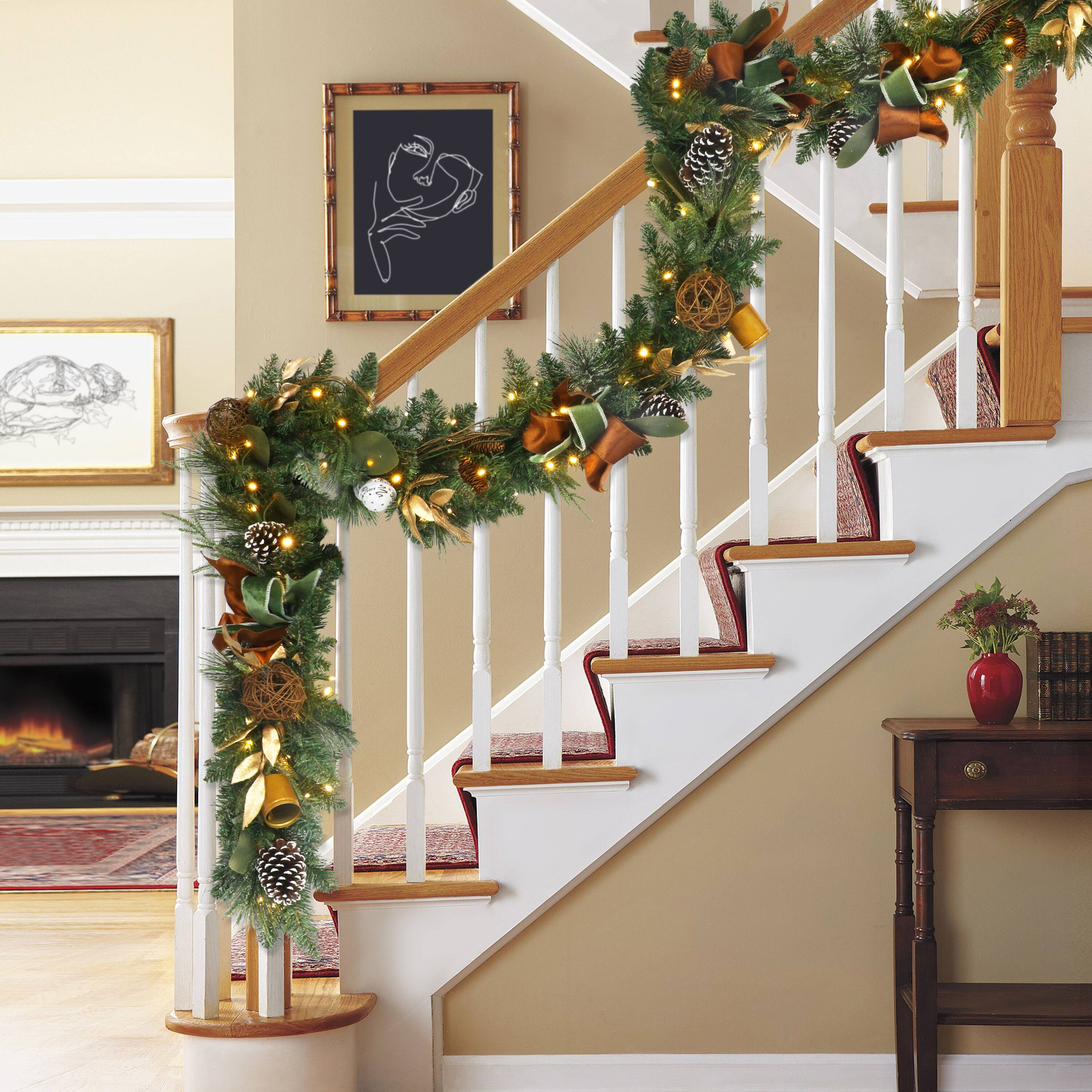9ft. Pre-Lit Adorned Garland