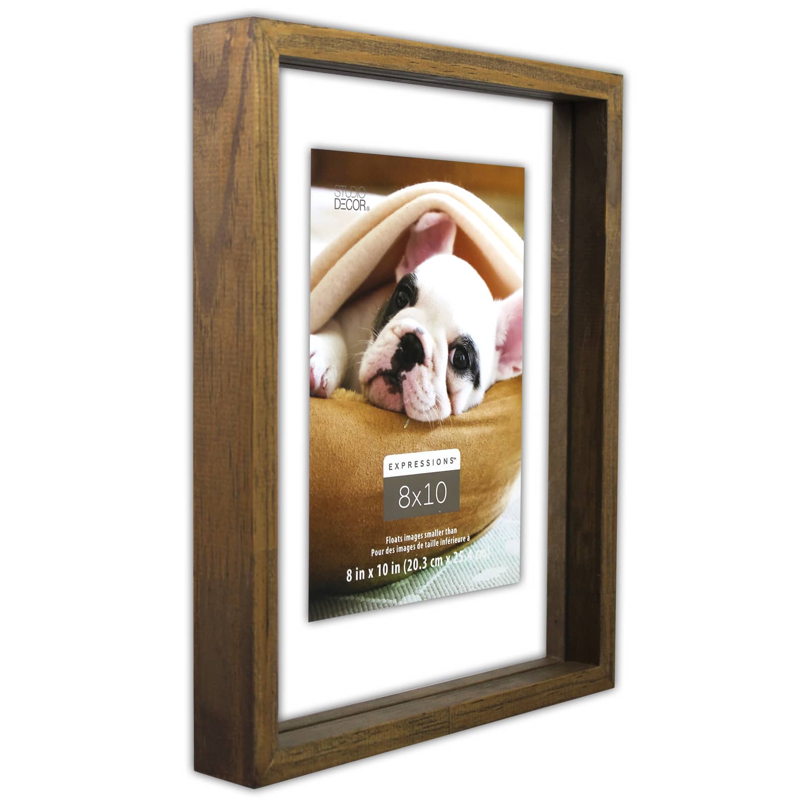 Wood Linear 8&#x22; x 10&#x22; Float Frame, Expressions&#x2122; by Studio D&#xE9;cor&#xAE;
