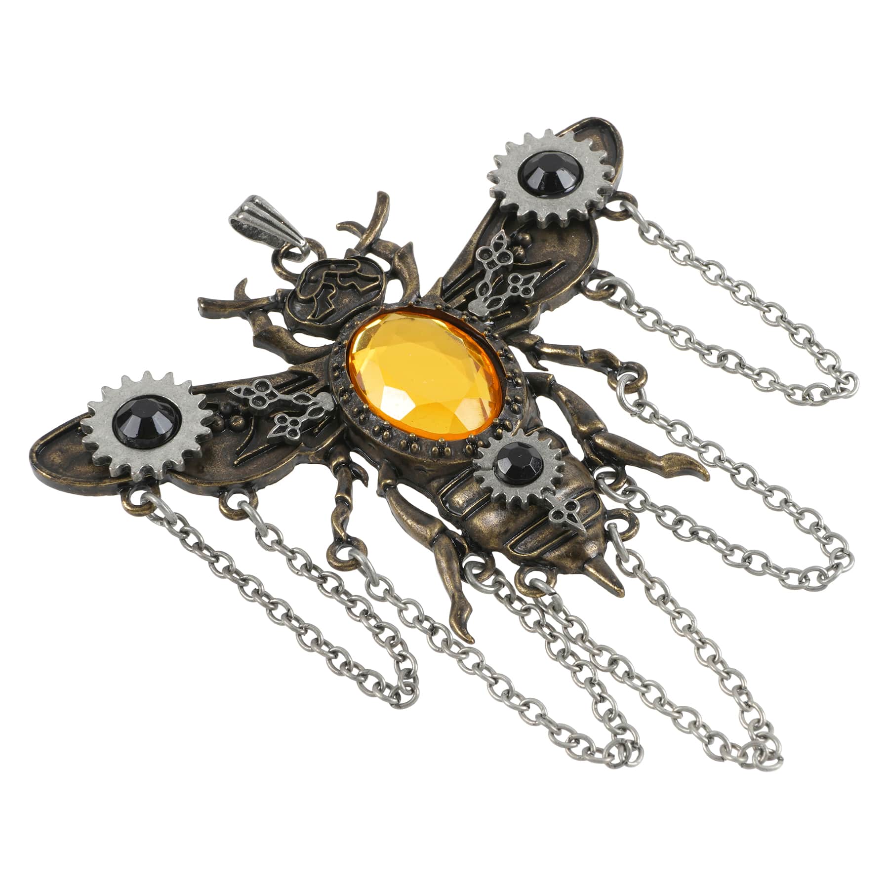 12 Pack: Found Objects Bee Pendant by Bead Landing&#x2122;