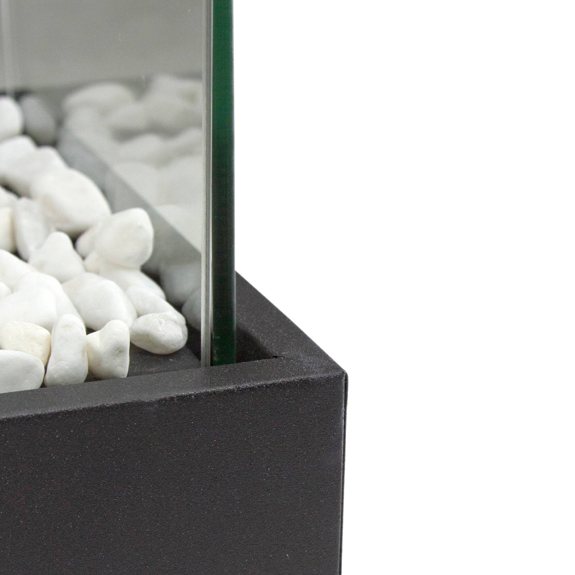 11.5&#x22; Bio Ethanol Ventless Portable Tabletop Fireplace with Flame Guard