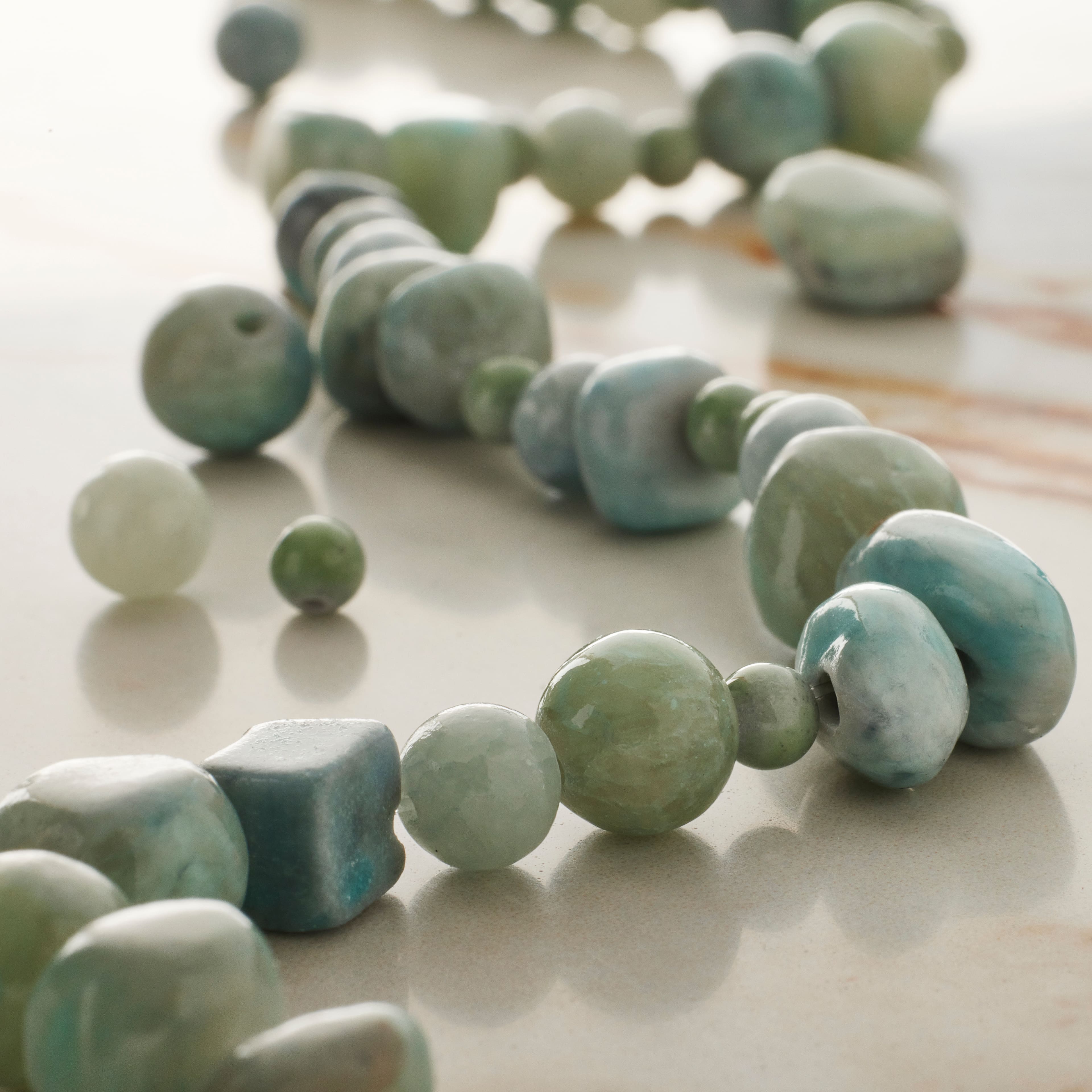 6 Pack: Light Blue Quartz Beads by Bead Landing™