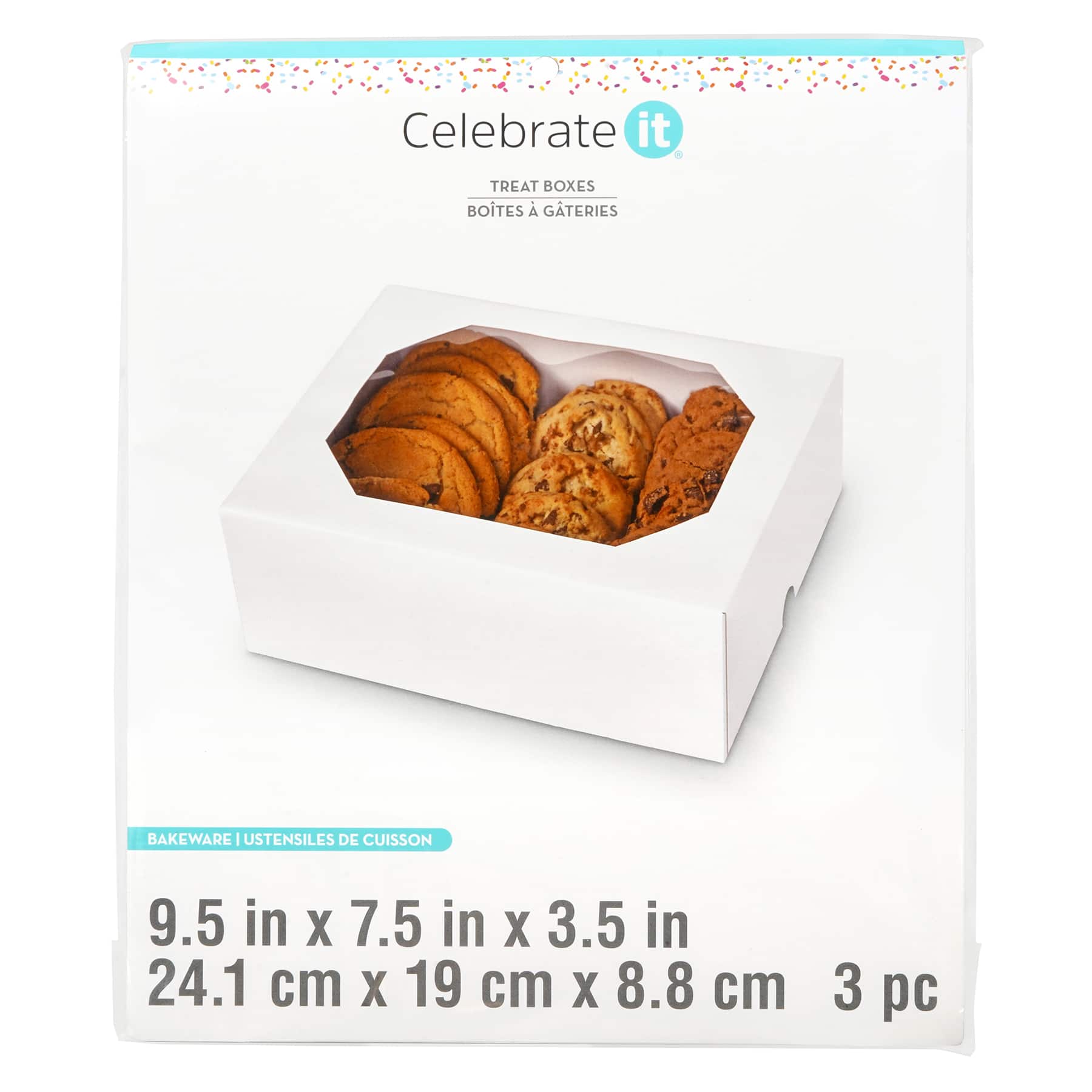 6 Packs: 3 ct. (18 total) 9.5&#x22; White Window Treat Boxes by Celebrate It&#xAE;