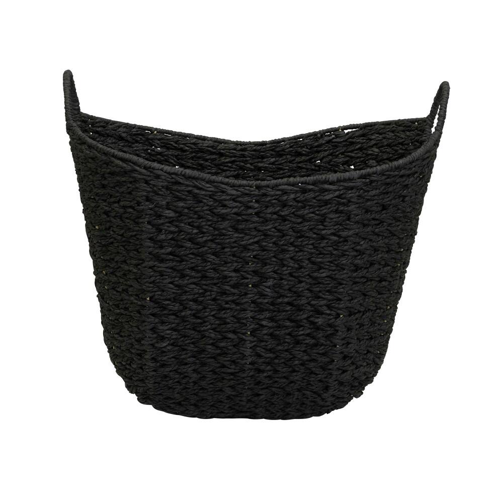 Household Essentials 17.5&#x22; Woven Paper Rope Basket with Handles