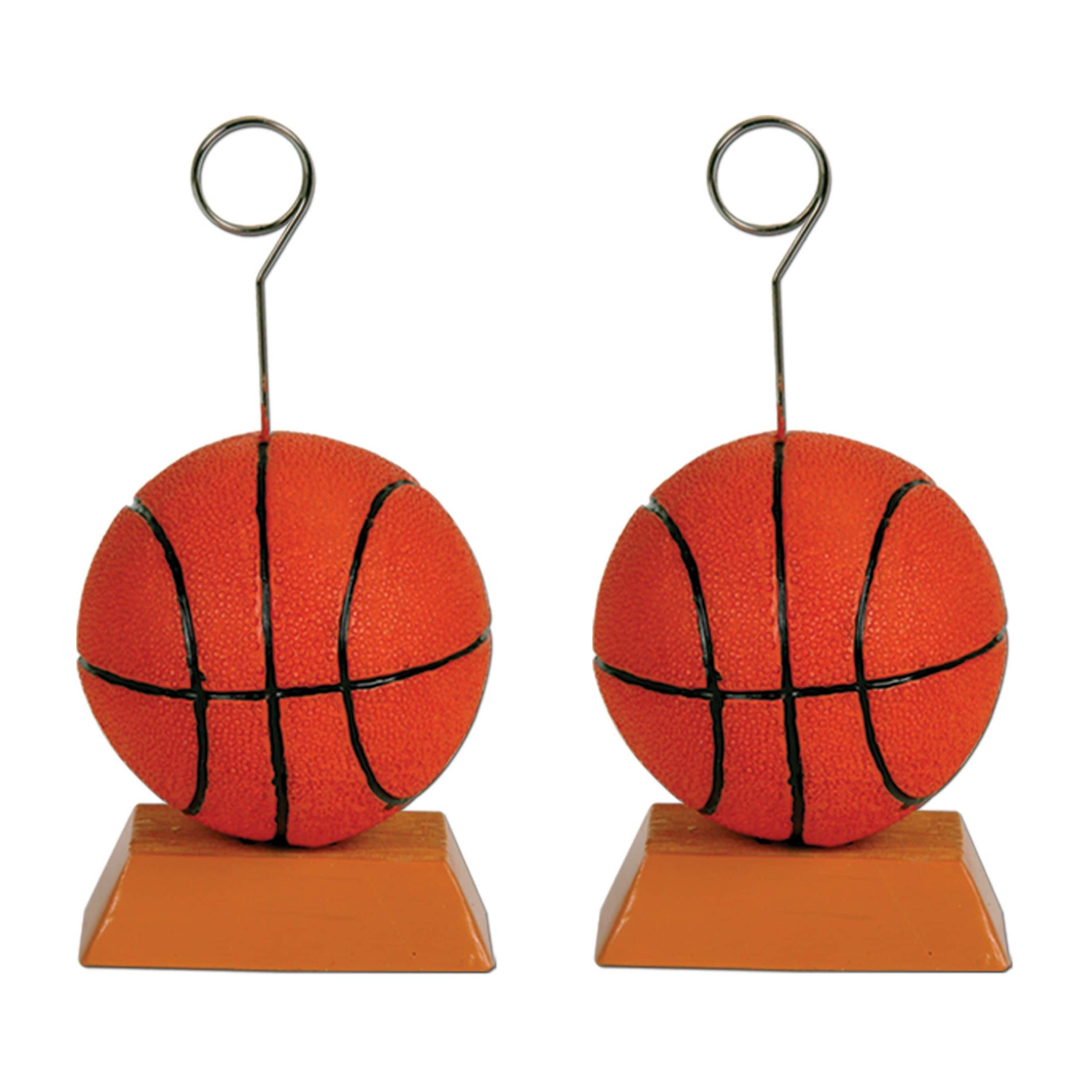 Beistle 6oz. Basketball Photo & Balloon Holders, 2ct.