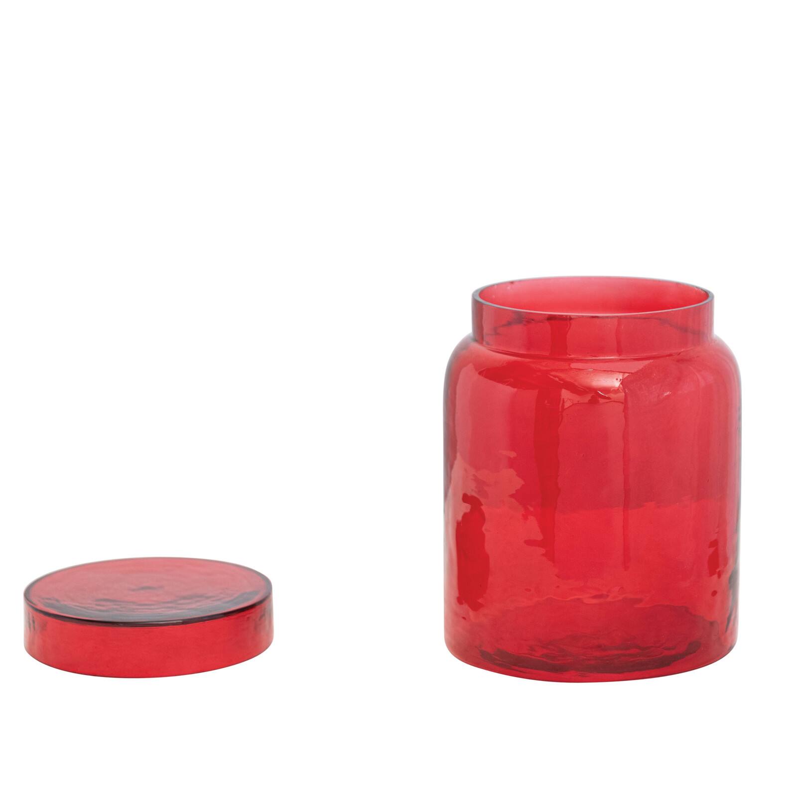Hello Honey&#xAE; Red Glass Jar