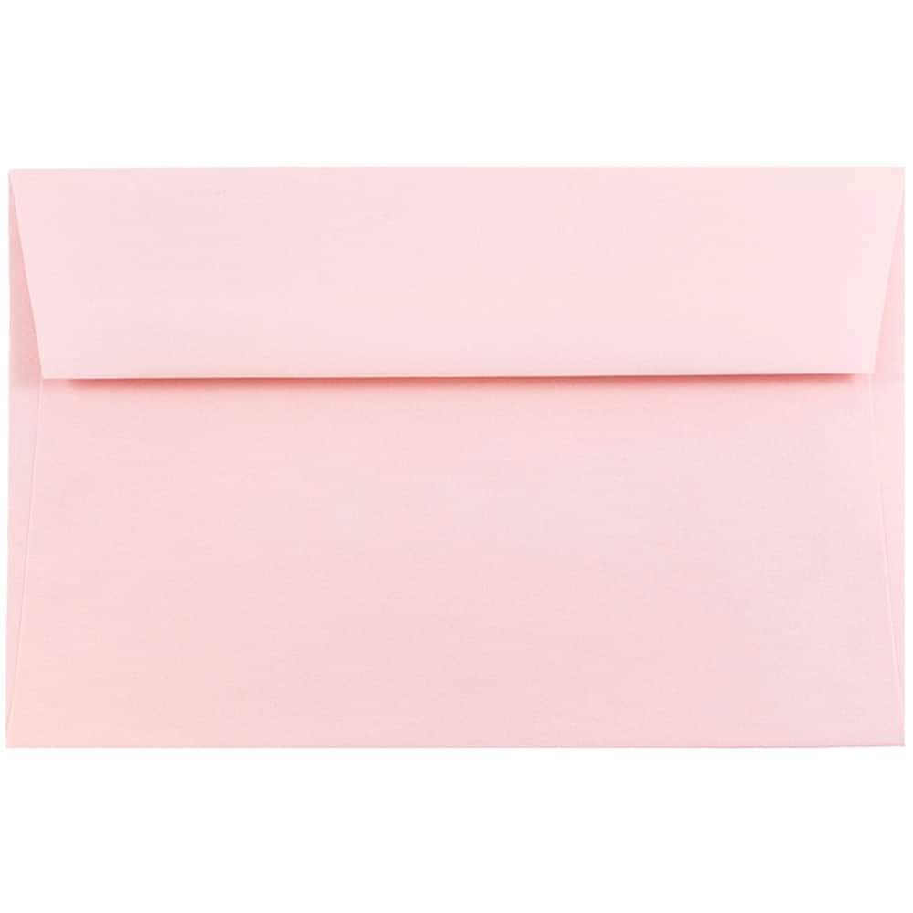 JAM Paper A2 Baby Pink Pastel Invitation Envelopes