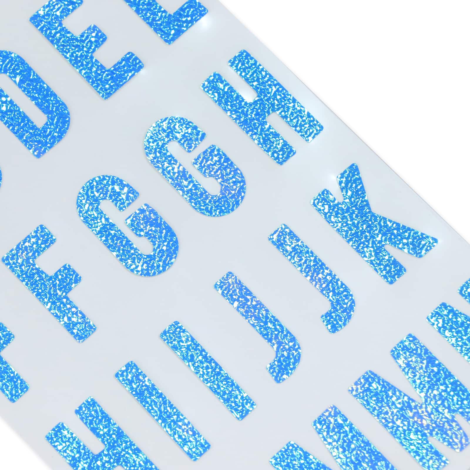 12 Pack: Iridescent Blue Alphabet Stickers by Recollections™