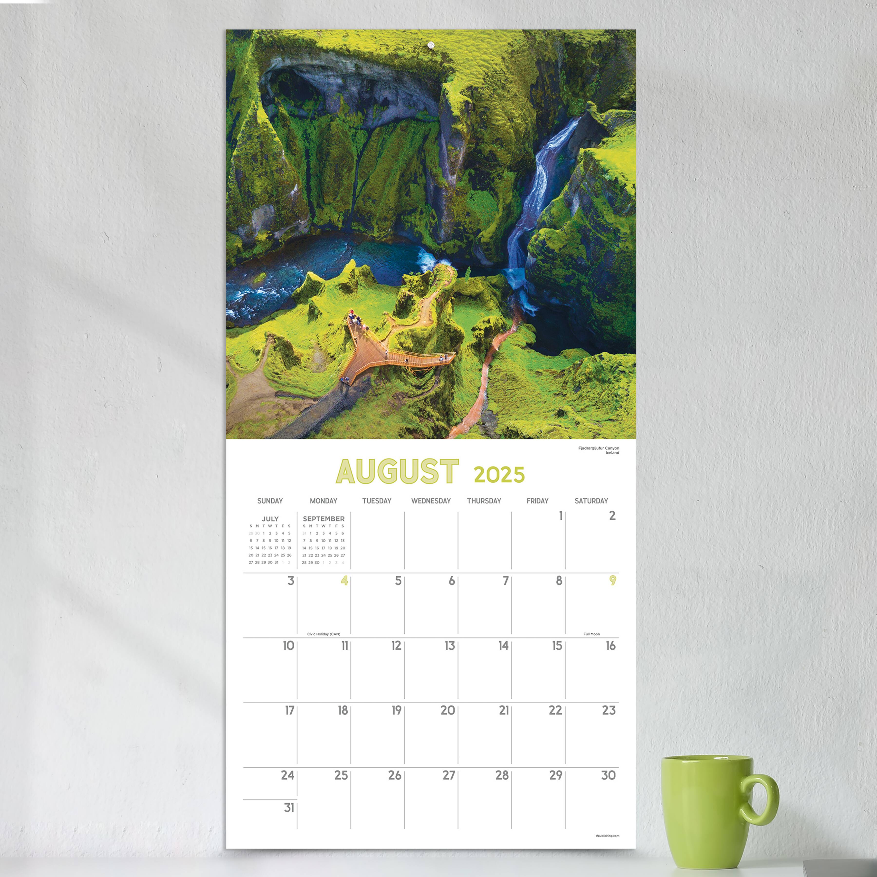 TF Publishing 2025 Landscapes Wall Calendar