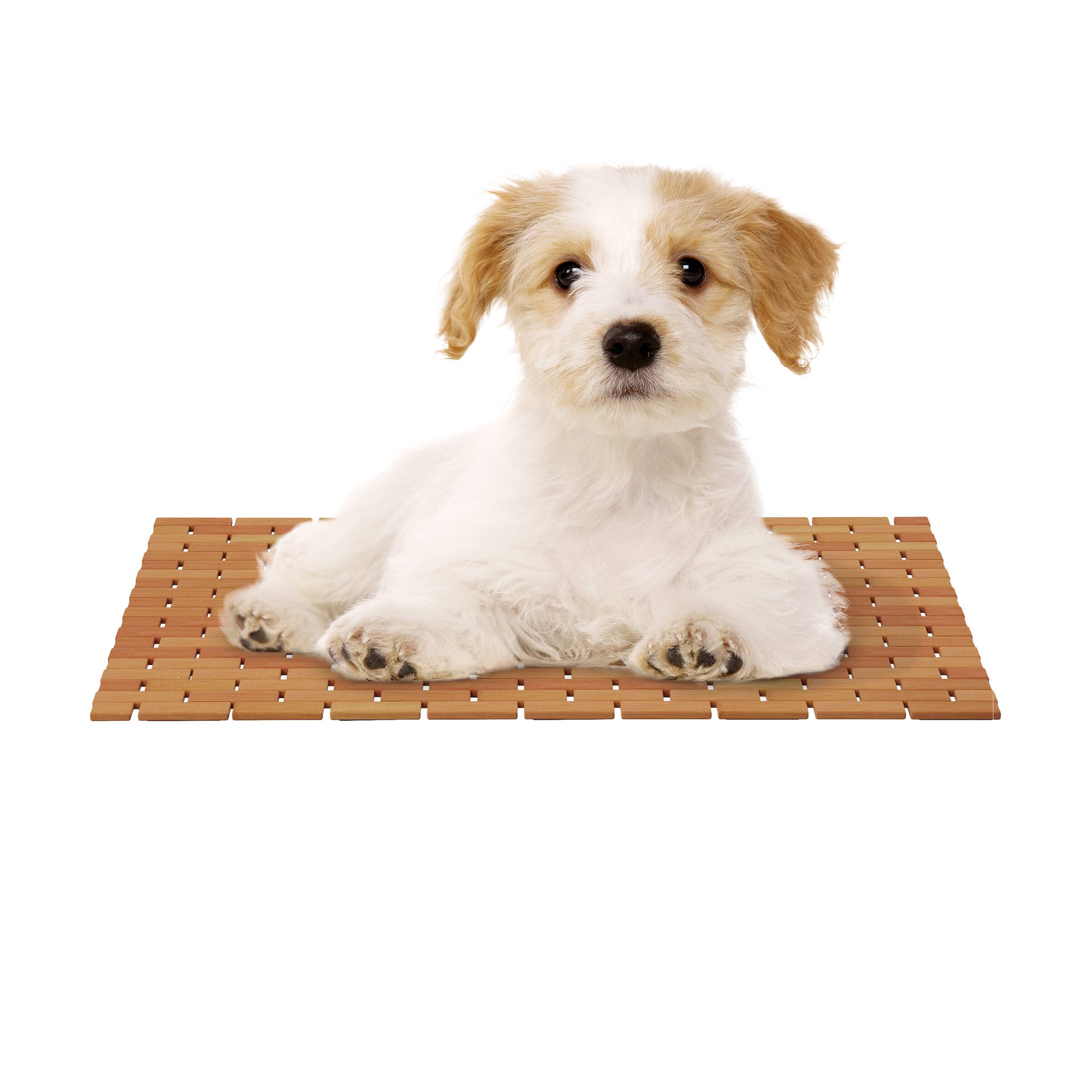 Hastings Home Bamboo Non-Slip Bath and Shower Mat, 24&#x22; x 16&#x22;