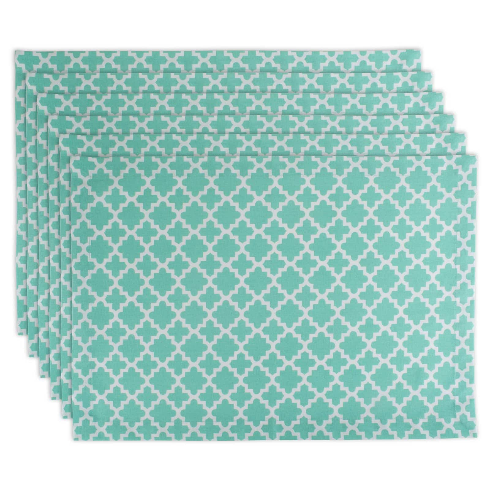 DII&#xAE; Aqua Lattice Placemat Set, 6ct.