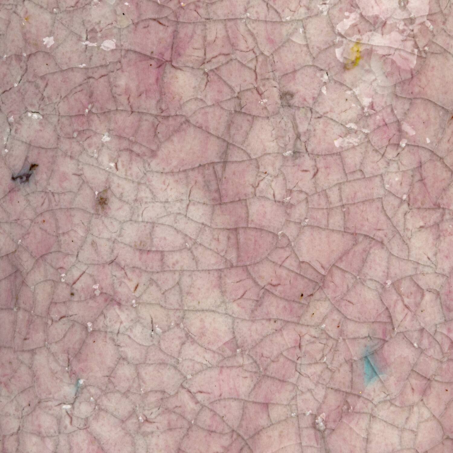 Hello Honey® 4.75" Matte Pink Crackle Glaze Decorative Terra Cotta Planter