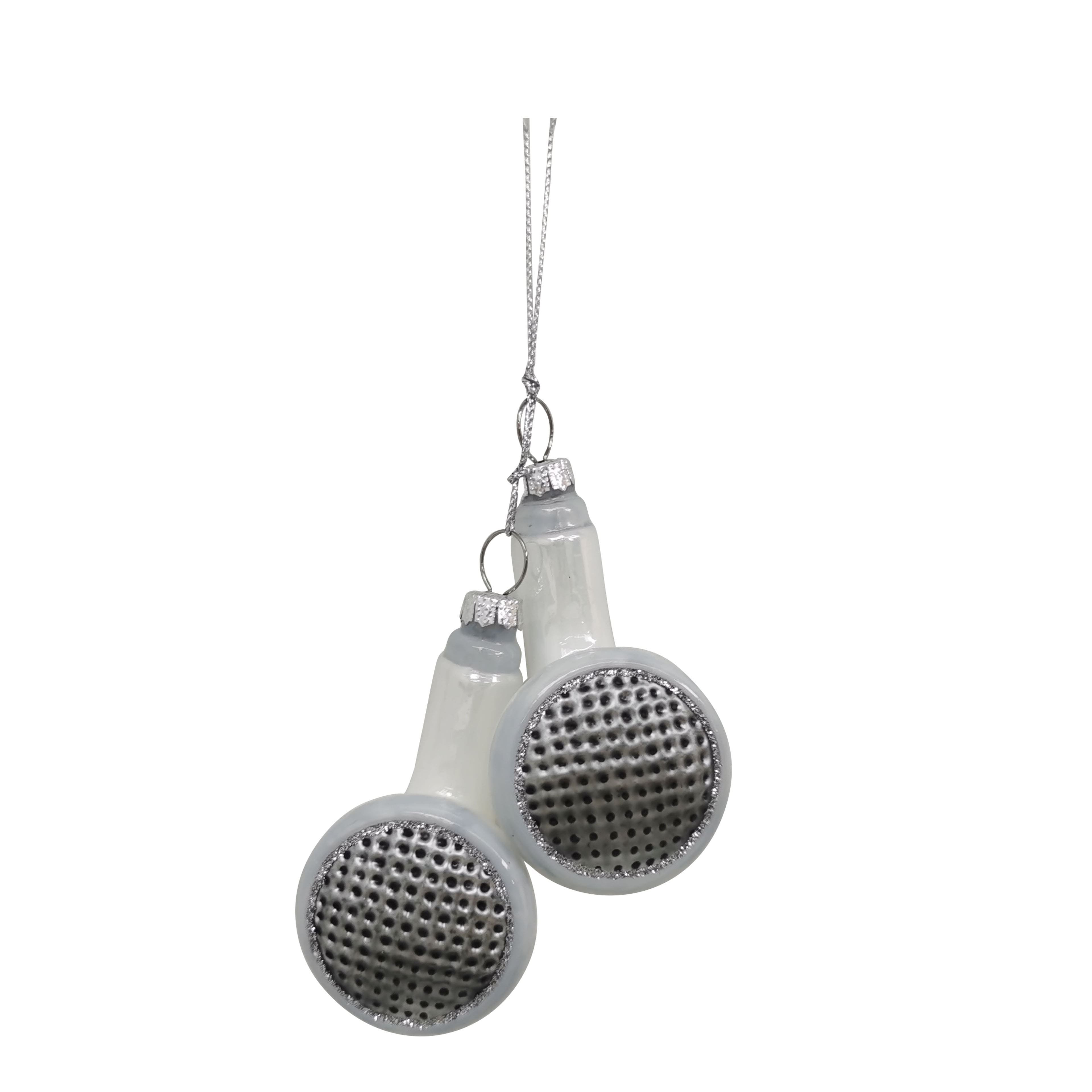 5&#x22; Headphones Glass Ornament by Ashland&#xAE;