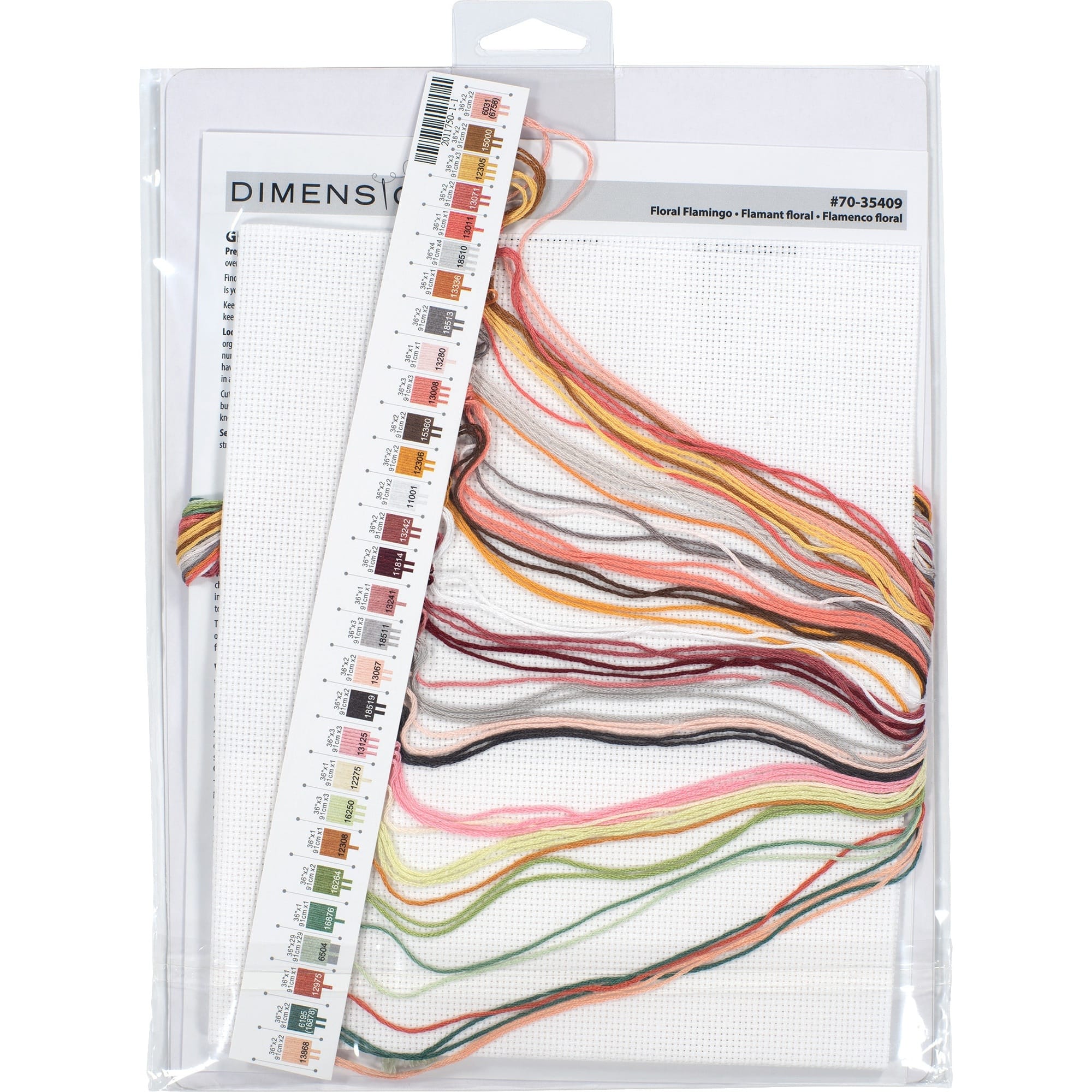 Dimensions® Floral Flamingo Counted Cross Stitch Kit