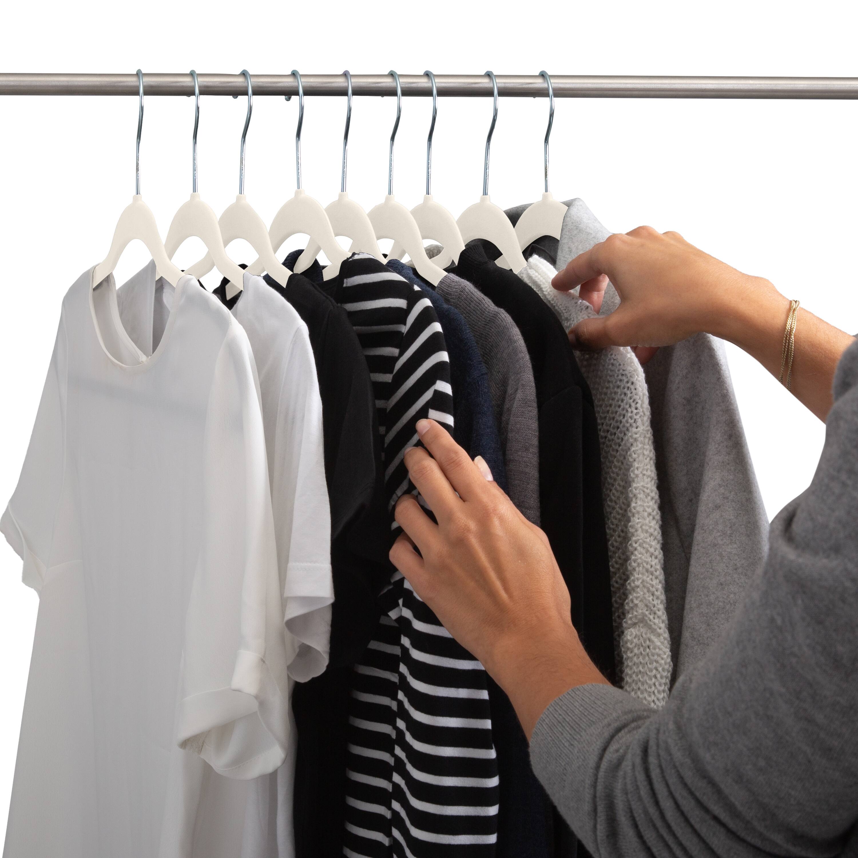 Simplify Super Slim Velvet Huggable Hangers, 10ct.