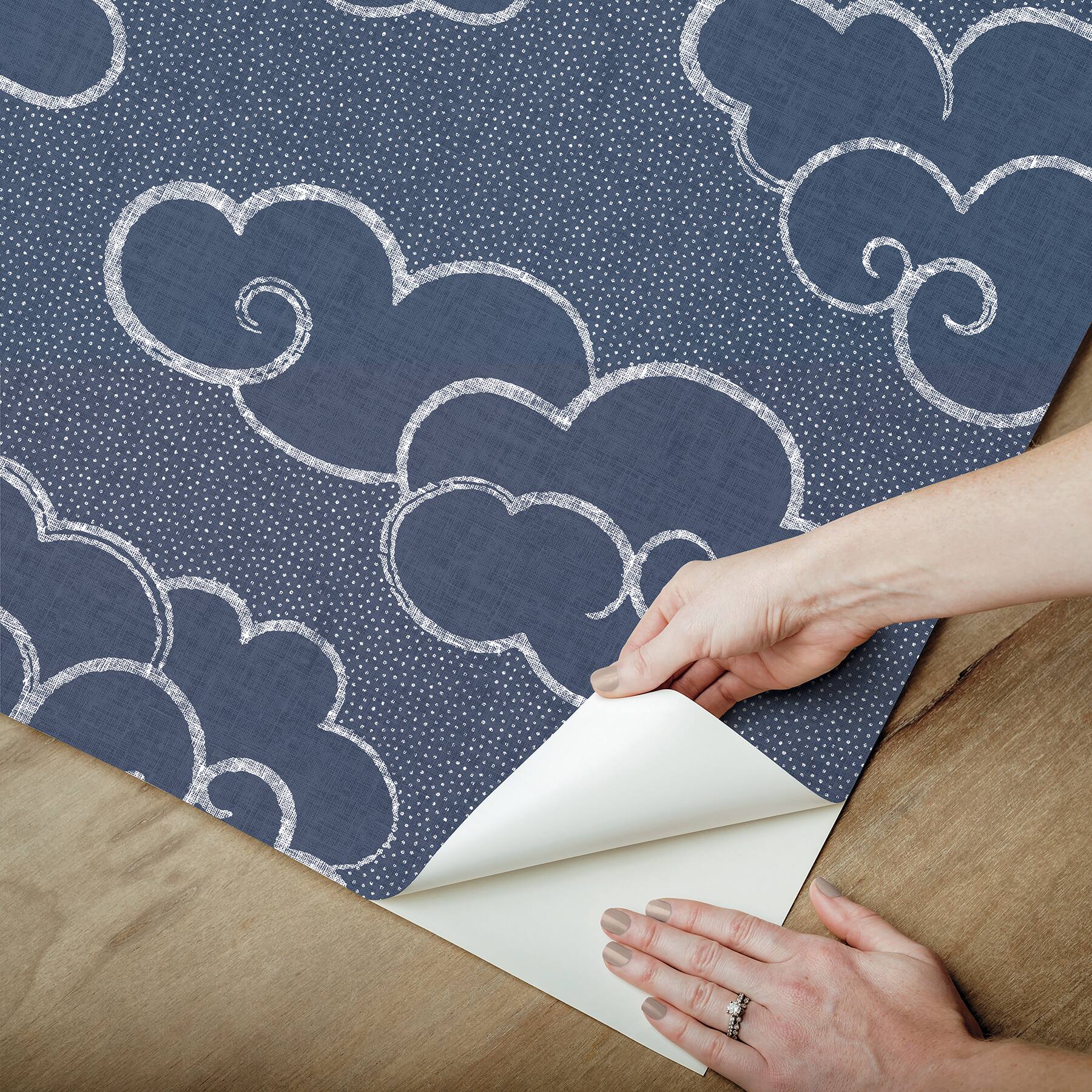 NuWallpaper Alto Navy Peel & Stick Wallpaper