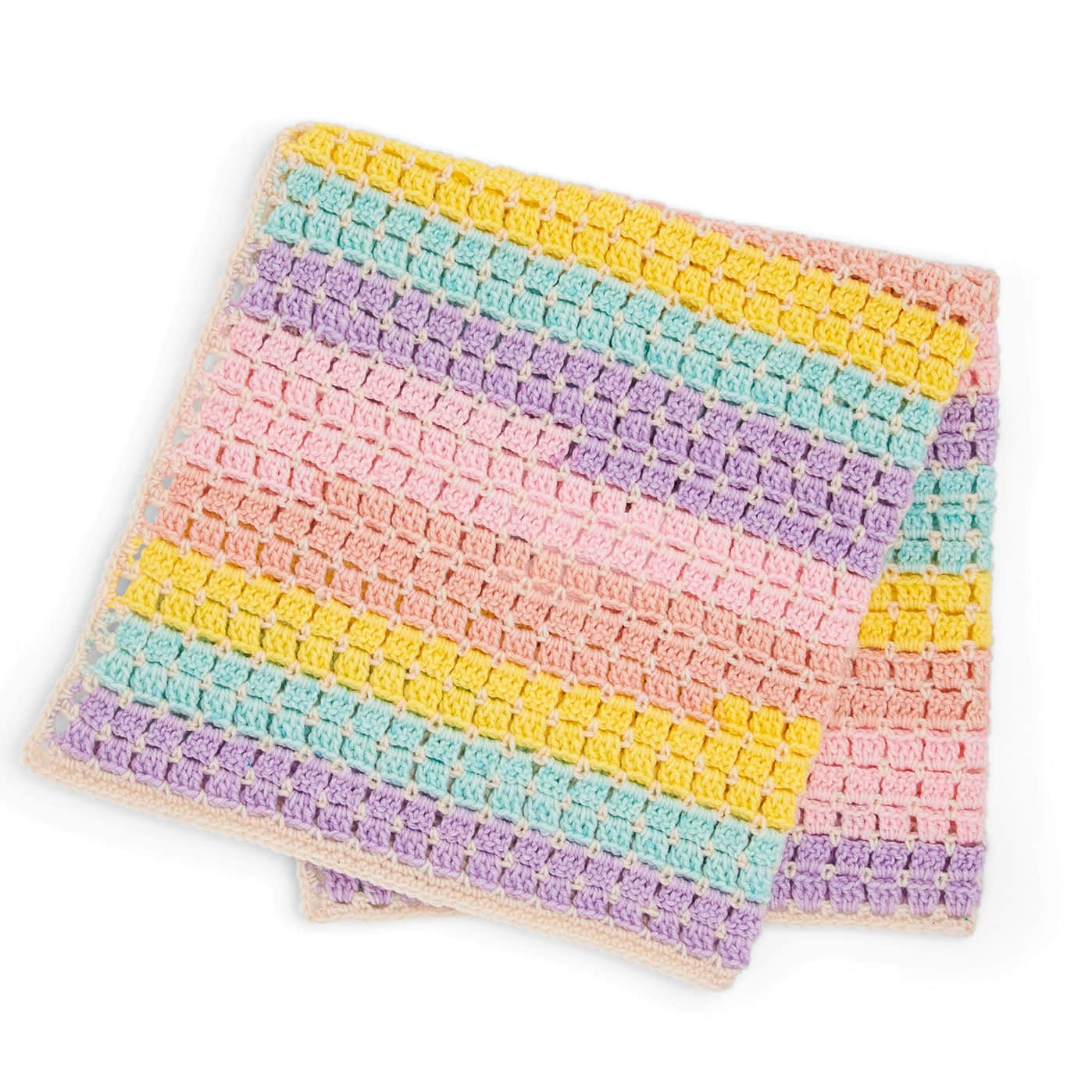 Caron® Baby Cakes™ Tiles for Miles Crochet Baby Blanket