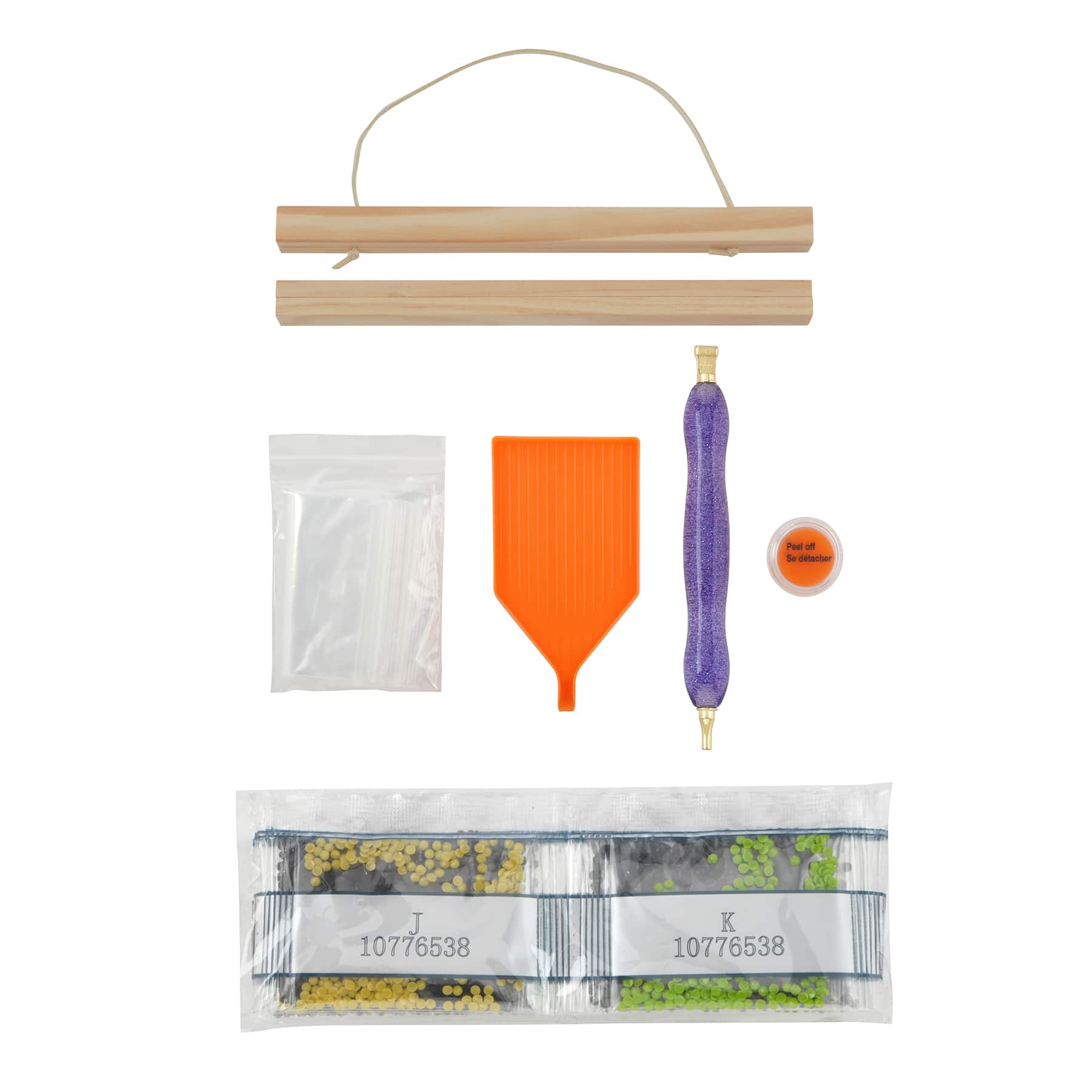 8" x 10" Black Cat Glow-in-the-Dark Diamond Art Kit with Magnetic Frame by Make Market®