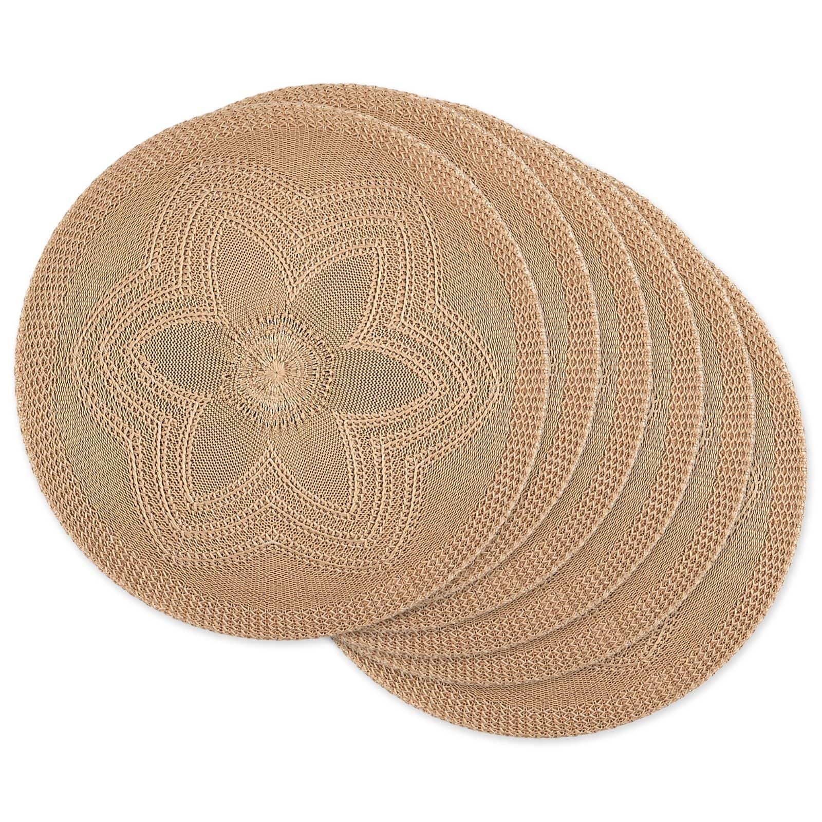 DII® Woven Round Placemats, 6ct.