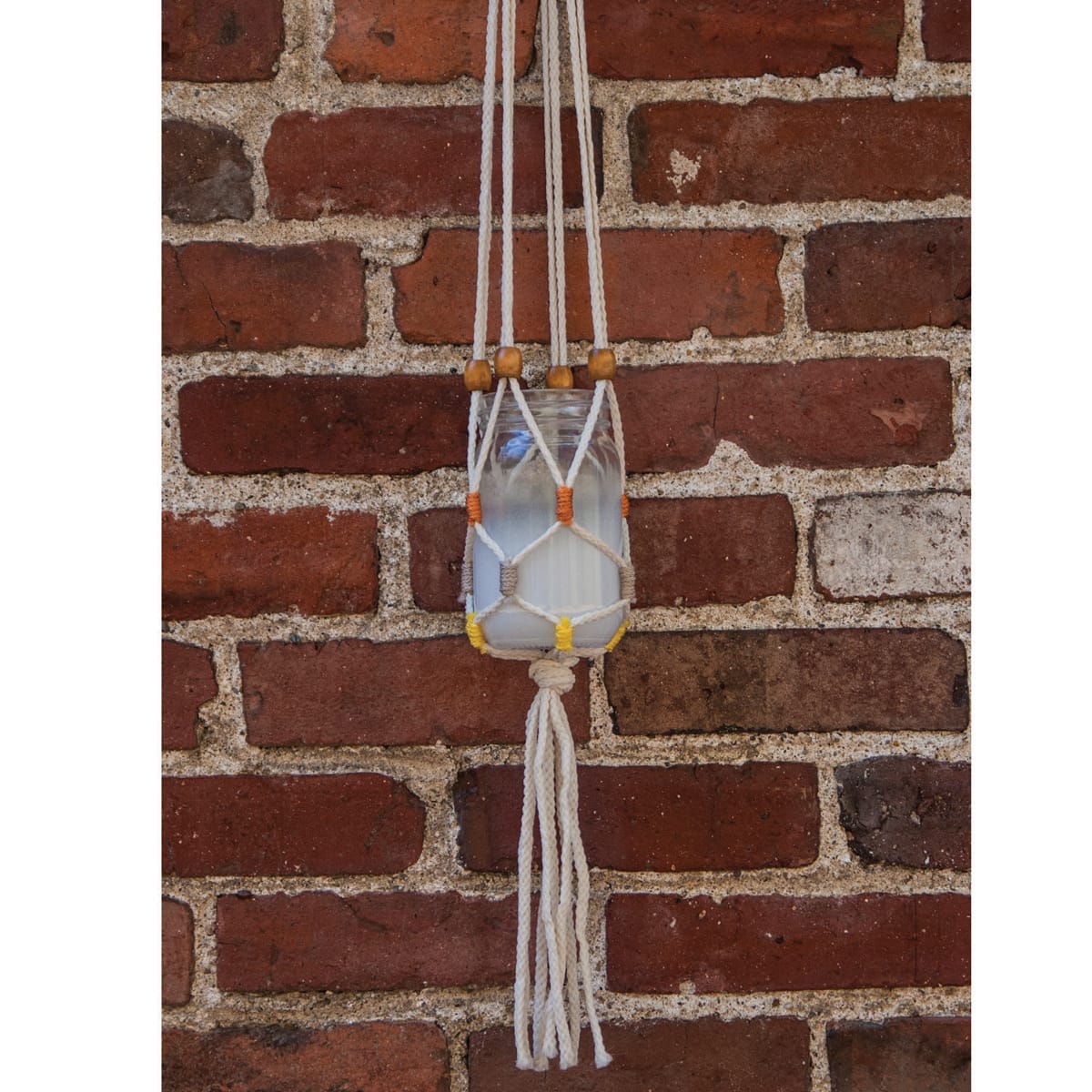 Pepperell Modern Macramé Hanging Jar Kit