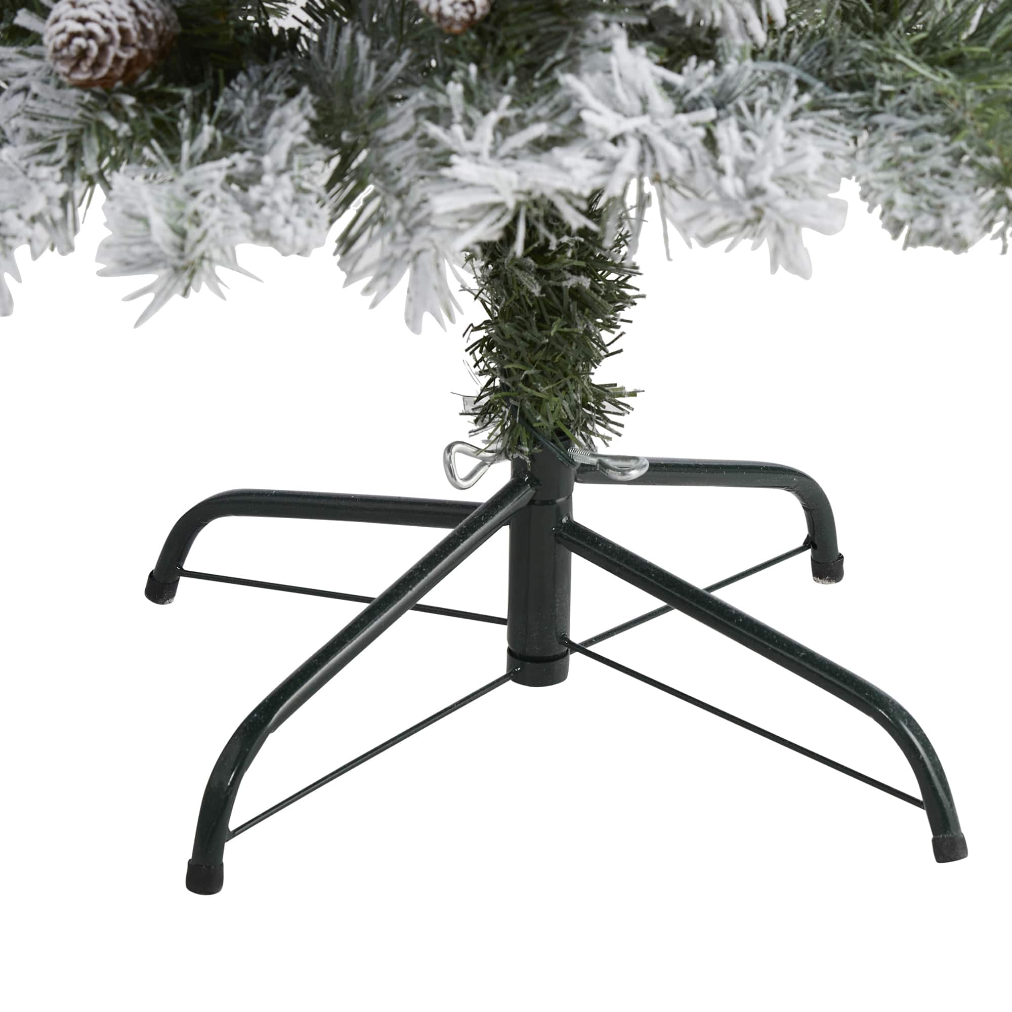 4ft. Pre-Lit White River Mountain Pine Artificial Christmas Tree, Clear LED Lights