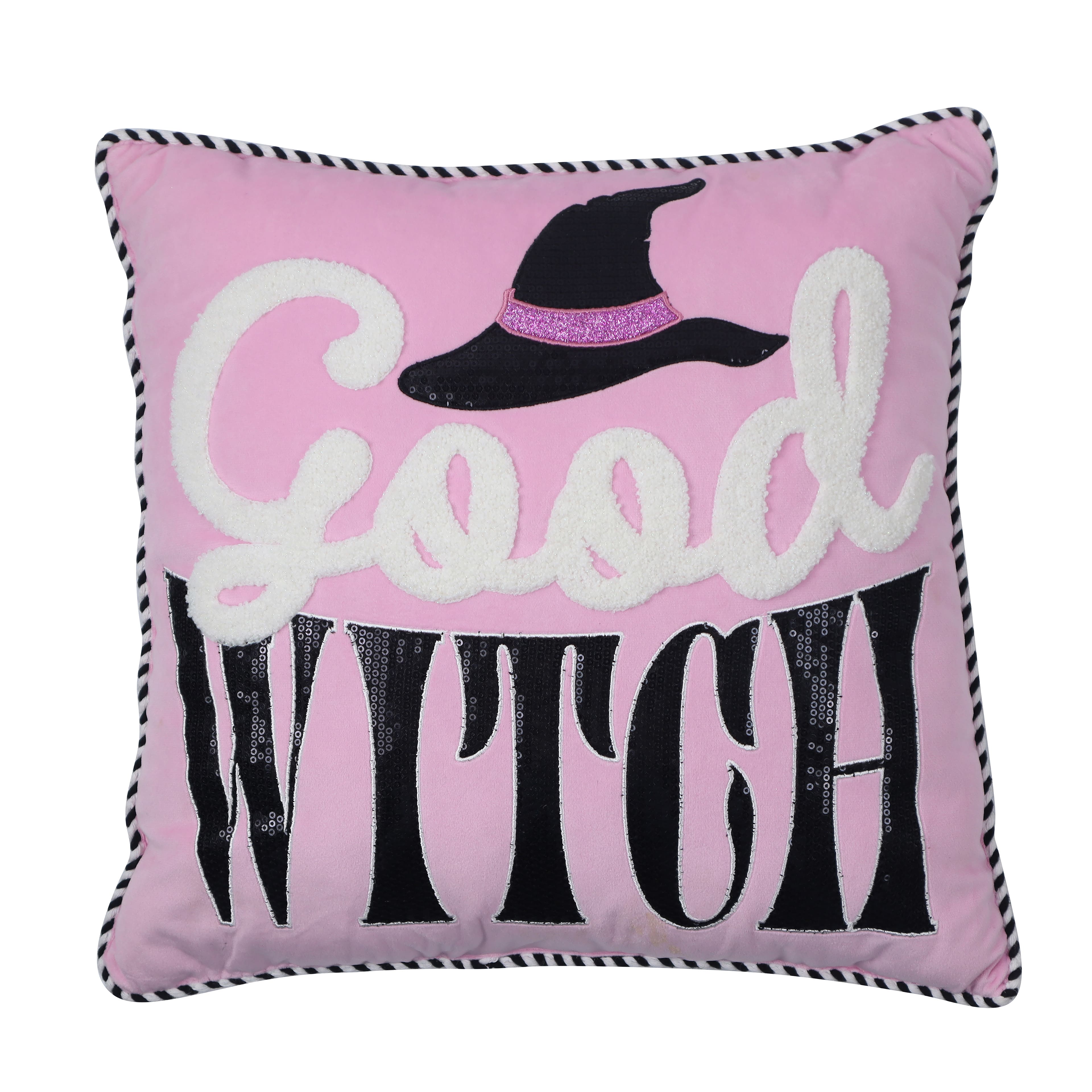 16&#x22; Good Witch Bad Witch Double-Sided Throw Pillow by Ashland&#xAE;