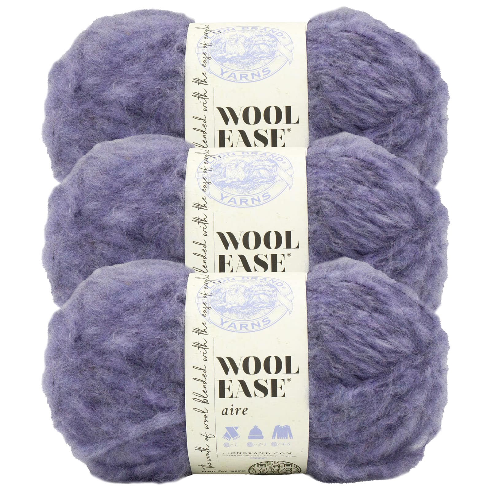 3 Pack Lion Brand® Wool-Ease® Aire Yarn