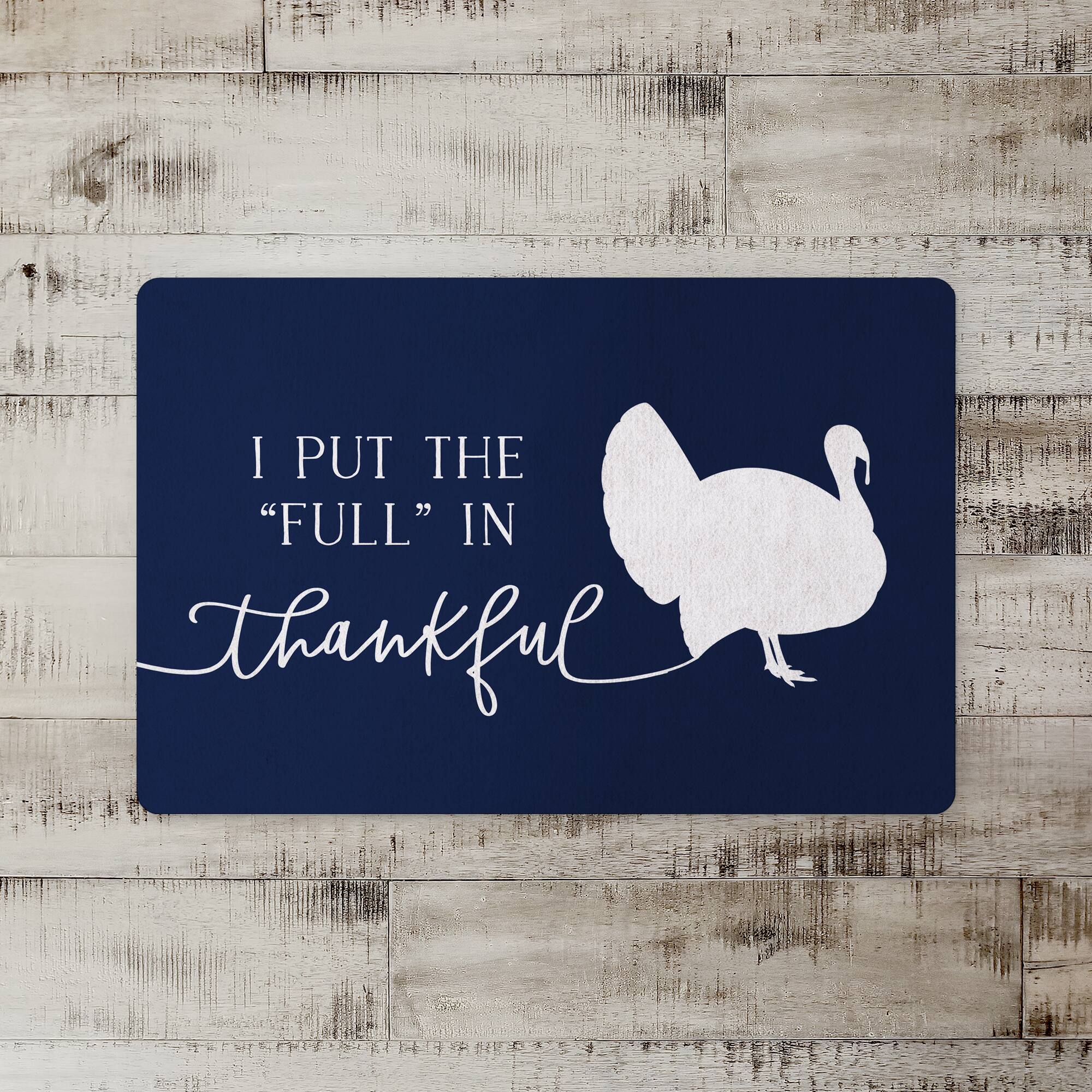 Full In Thankful Floor Mat