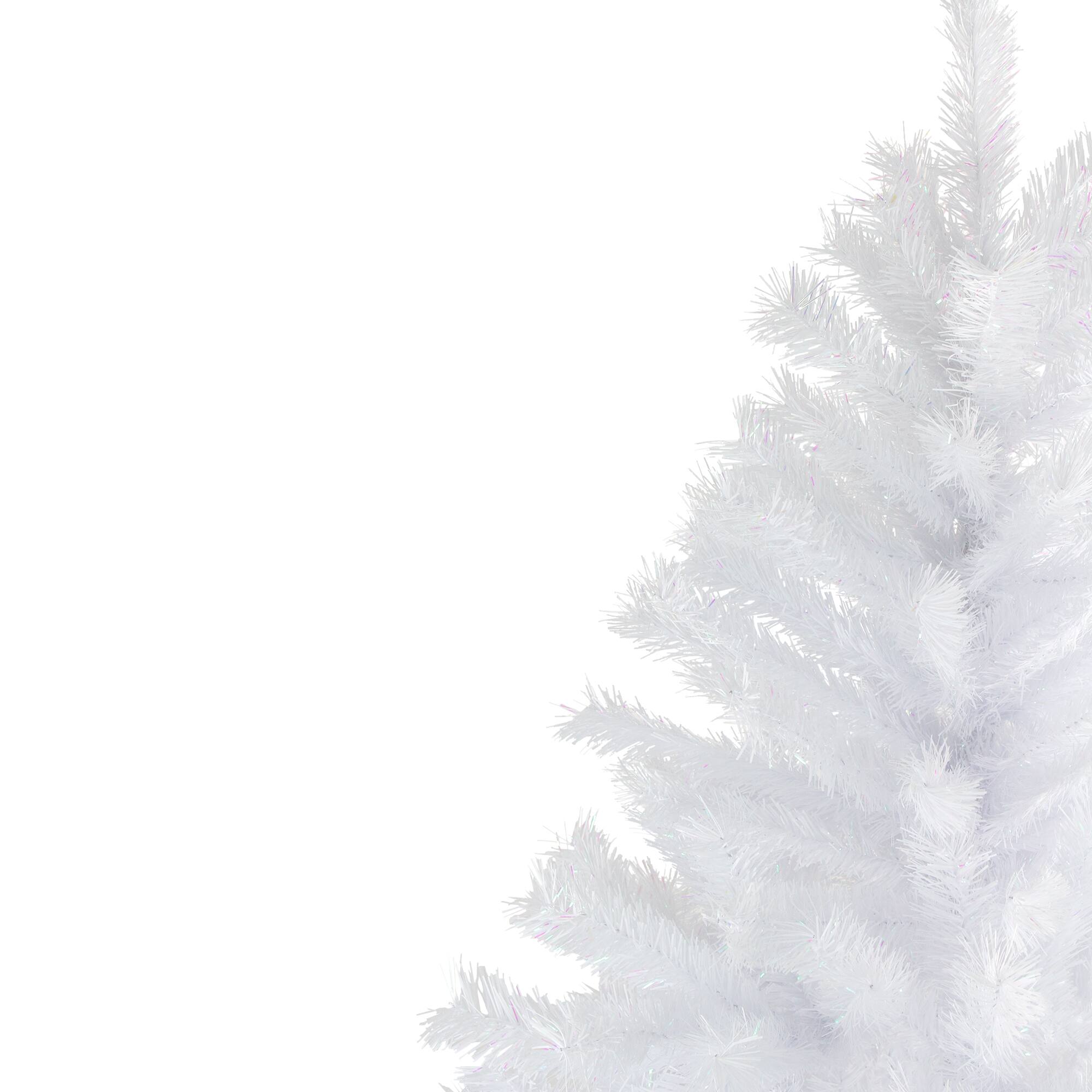 6ft. Unlit Icy White Iridescent Spruce Artificial Christmas Tree