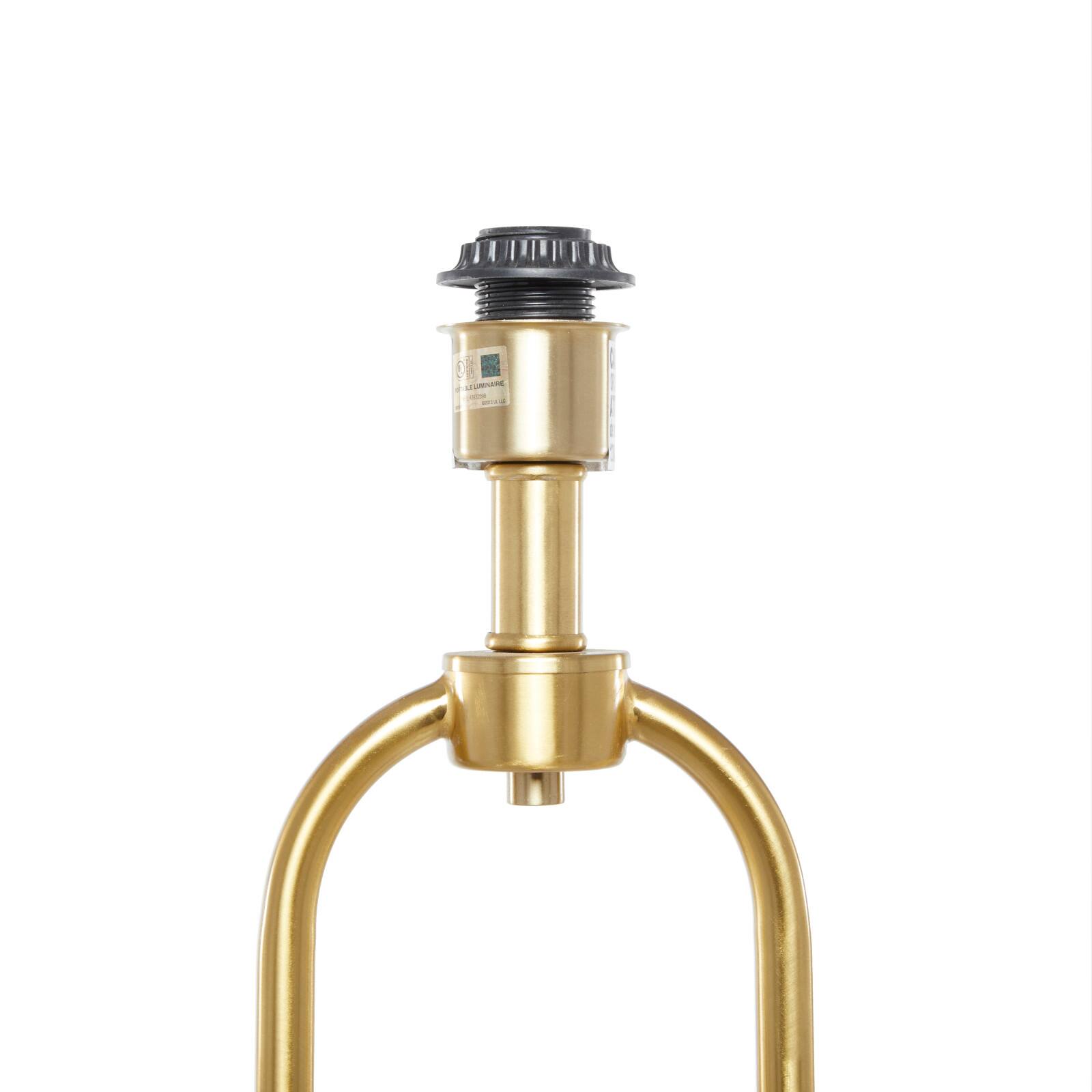 CosmoLiving by Cosmopolitan Gold Iron Modern Floor Lamp, 64" x 19" x 19"