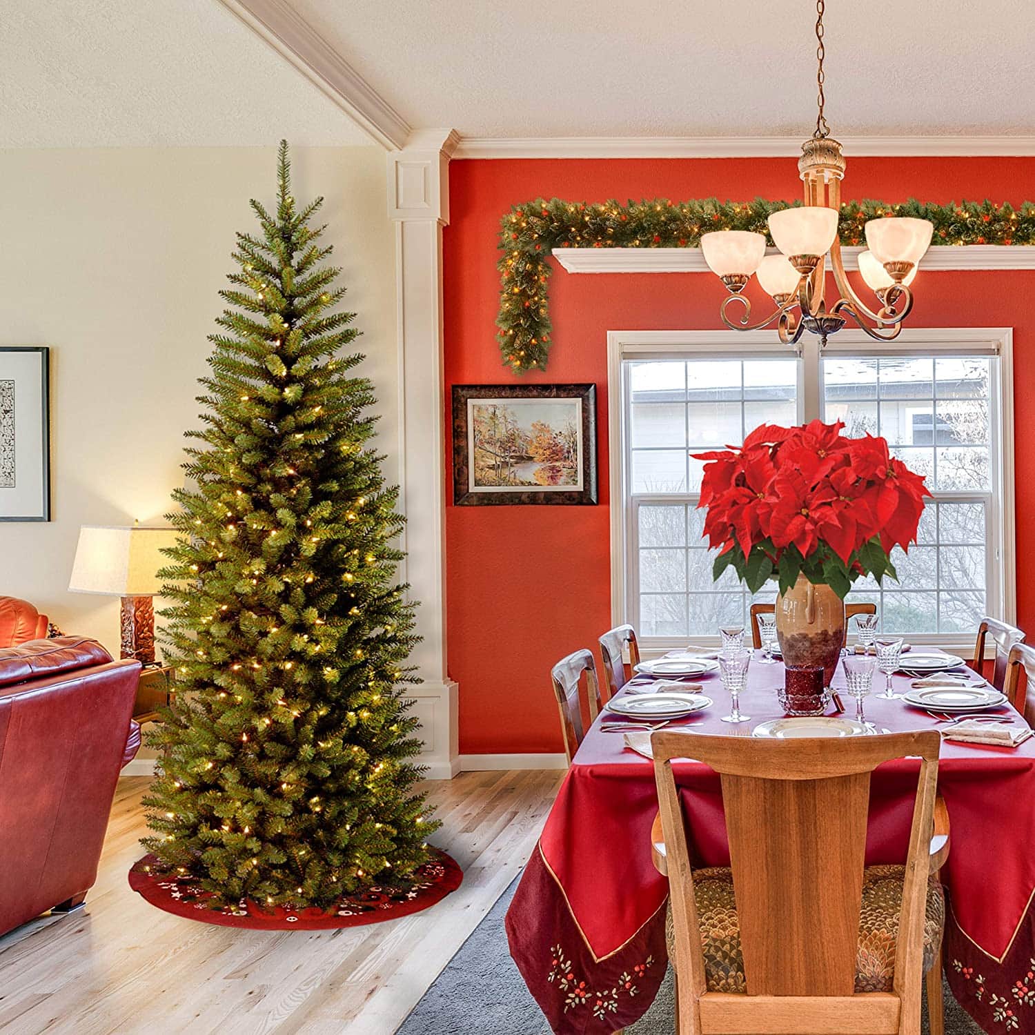 6ft. Pre-Lit Kingswood® Fir Artificial Christmas Tree, Clear Lights