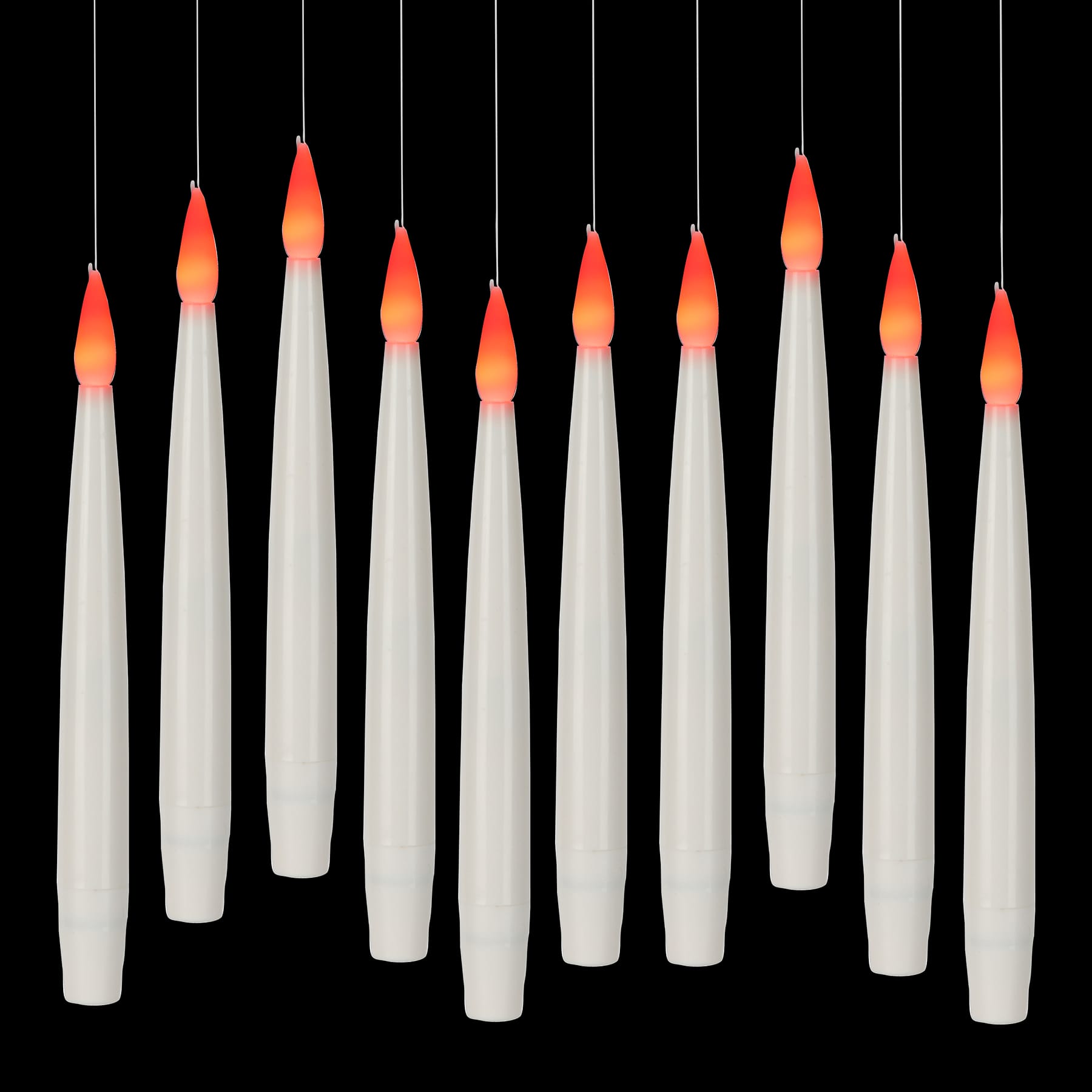 10ct. Color Changing LED Hanging White Candles with Remote by Ashland&#xAE;
