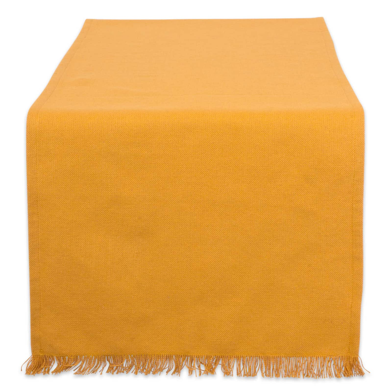 DII&#xAE; 72&#x22; Solid Heavyweight Fringed Table Runner