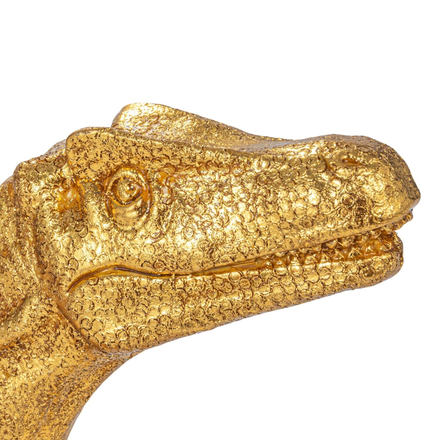 Hello Honey&#xAE; 15.4&#x22; Gold Colored Dinosaur Table Lamp
