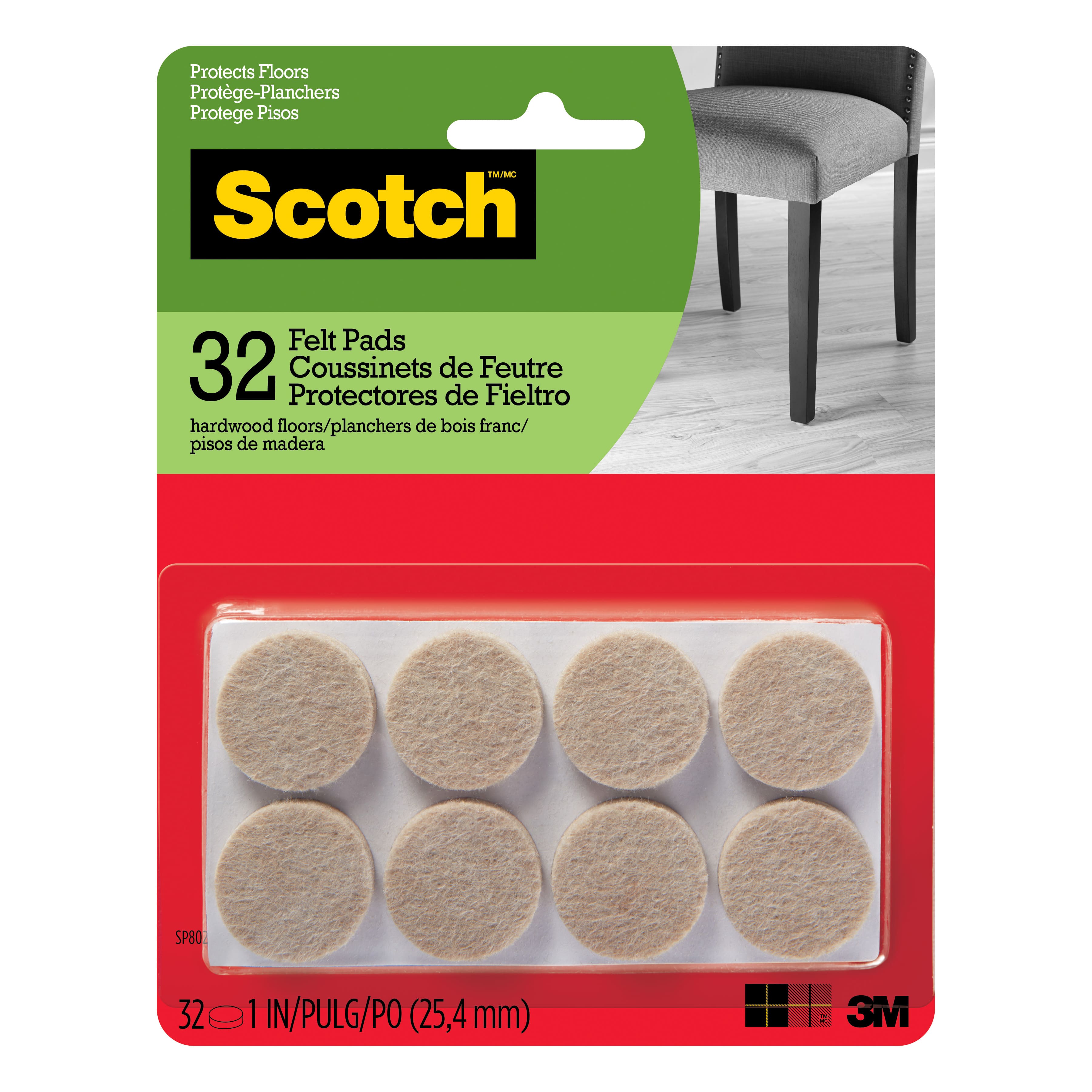 Scotch™ 1" Round Felt Pads Michaels
