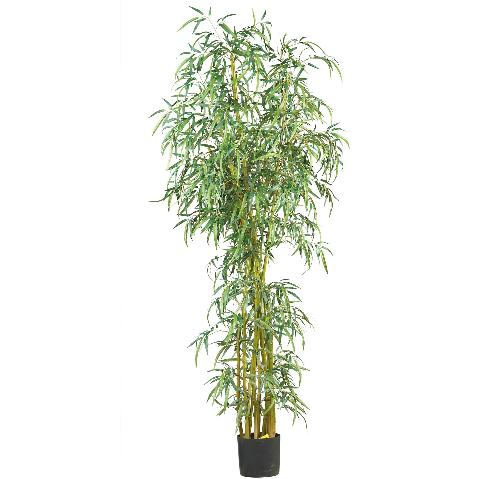 7ft. Potted Curved Slim Bamboo Silk Tree