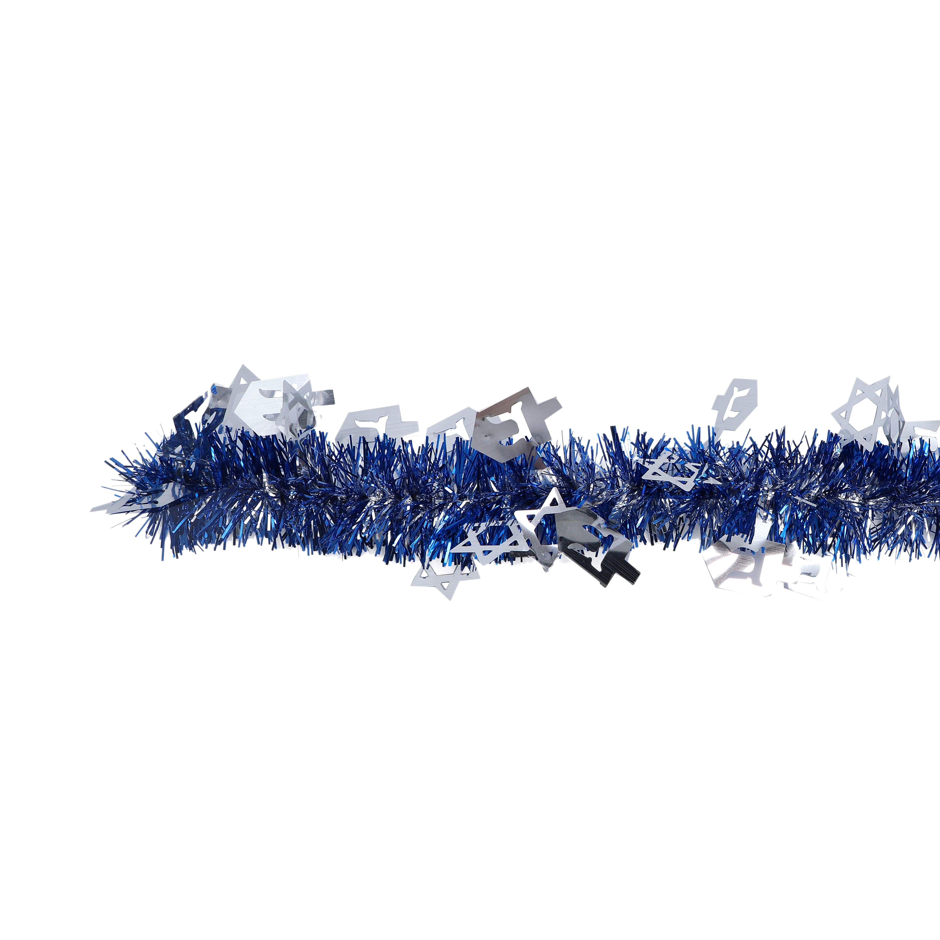 Assorted 12ft. Hanukkah Tinsel Garland by Ashland&#xAE;, 1pc.