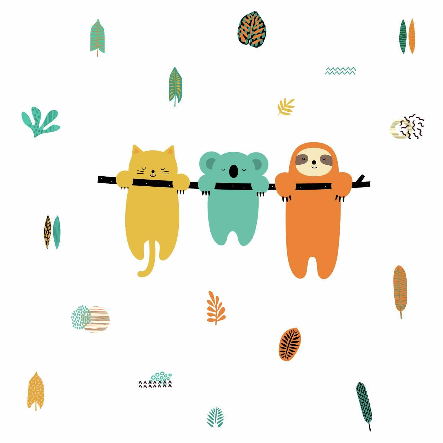 RoomMates Koala &#x26; Sloth Peel &#x26; Stick Wall Decals