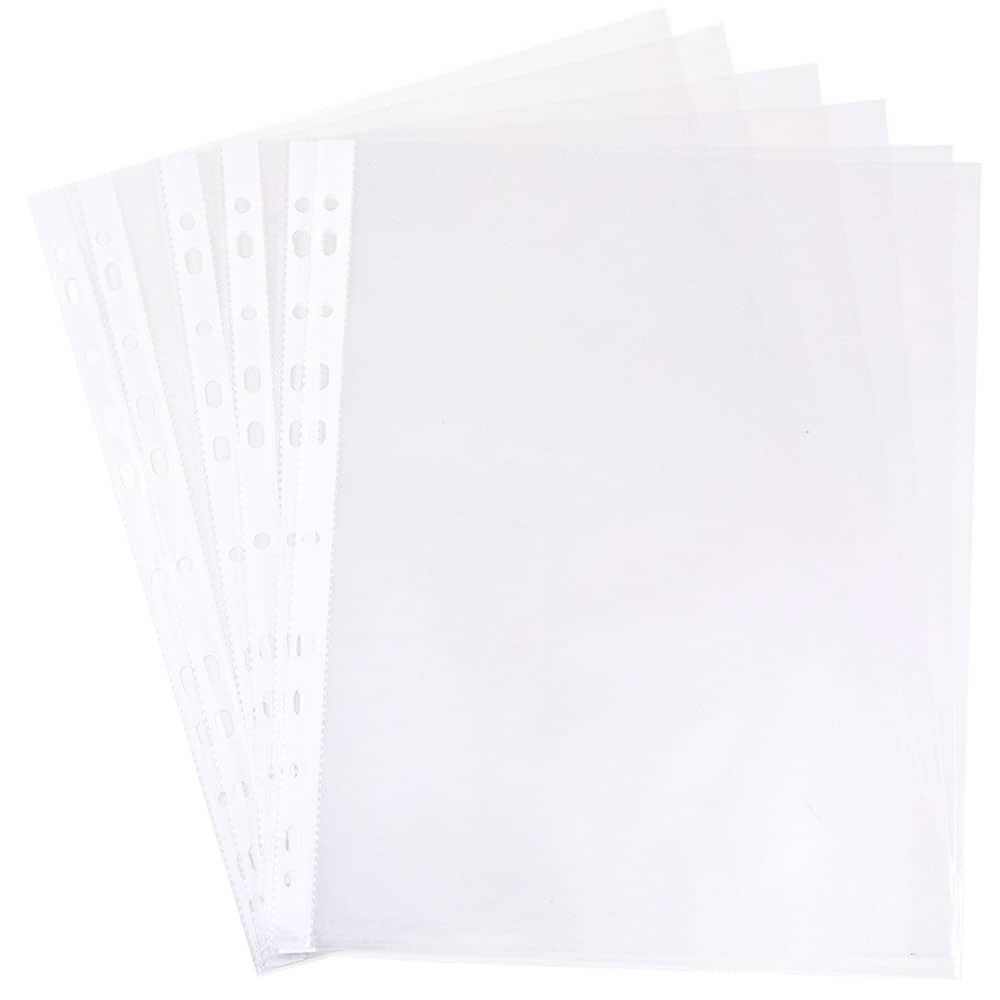 12 Pack of Clear Project Pocket Sleeves, 9 x 14.5 Legal Size Transparent Plastic Folder Protectors for Documents, Files and Papers, Premium Quality
