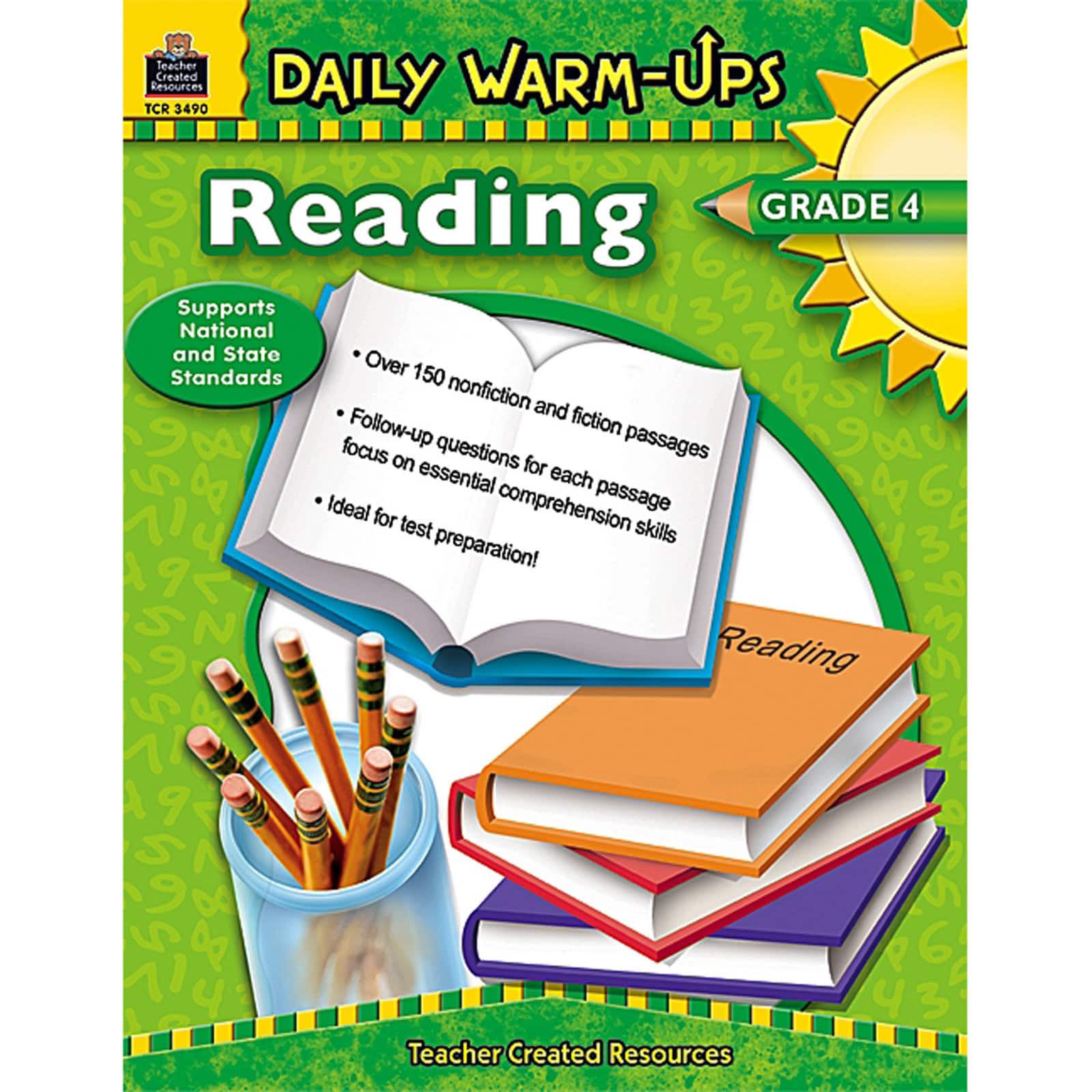 Teacher Created Resources Daily Warm-Ups: Reading Book, Grade 4