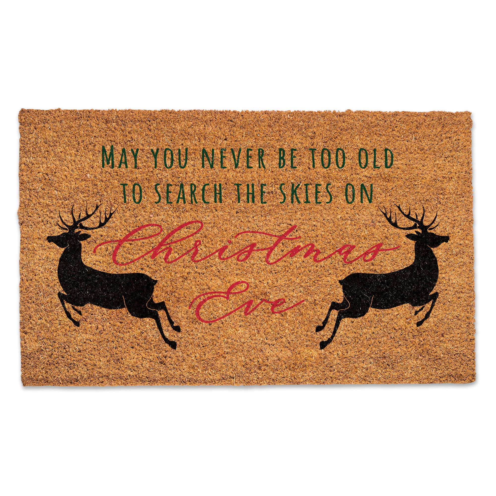 Look to the Skies on Christmas Eve 30&#x22; x 18&#x22; Door Mat