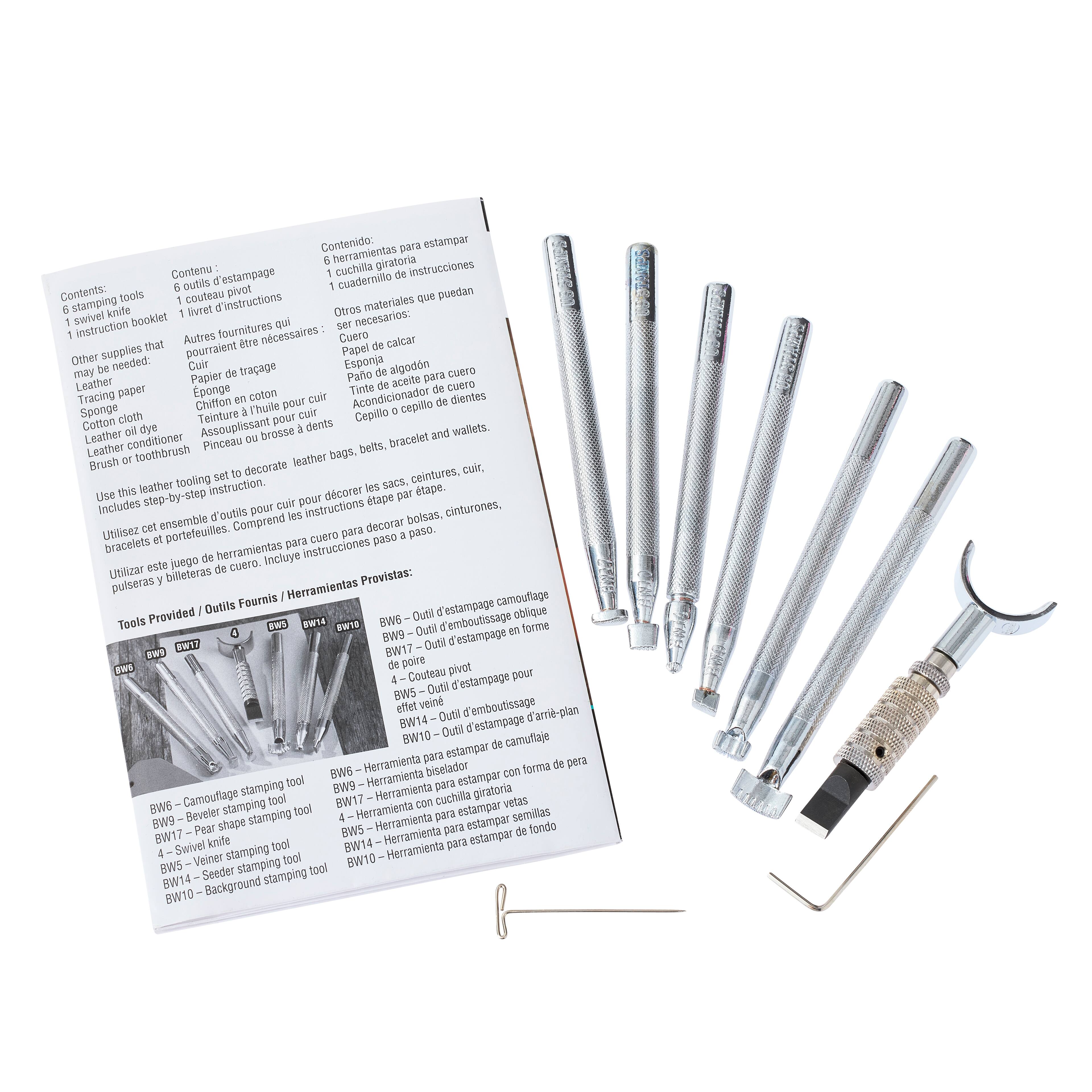 6 Pack: Basic Leather Tooling Set by Make Market®