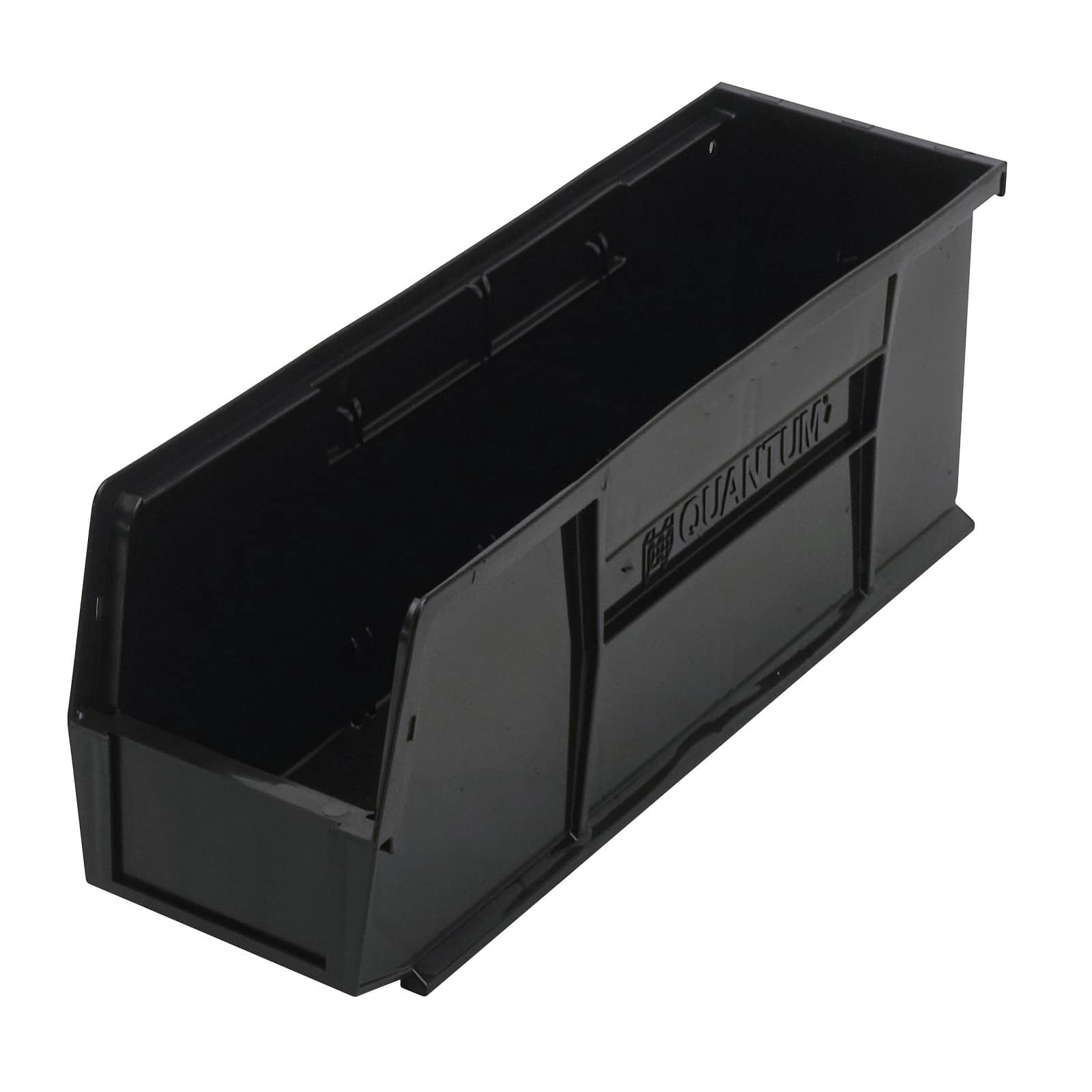 Quantum Storage Systems® Black 18" x 5.5" x 5" ULTRA Stack & Hang Bin