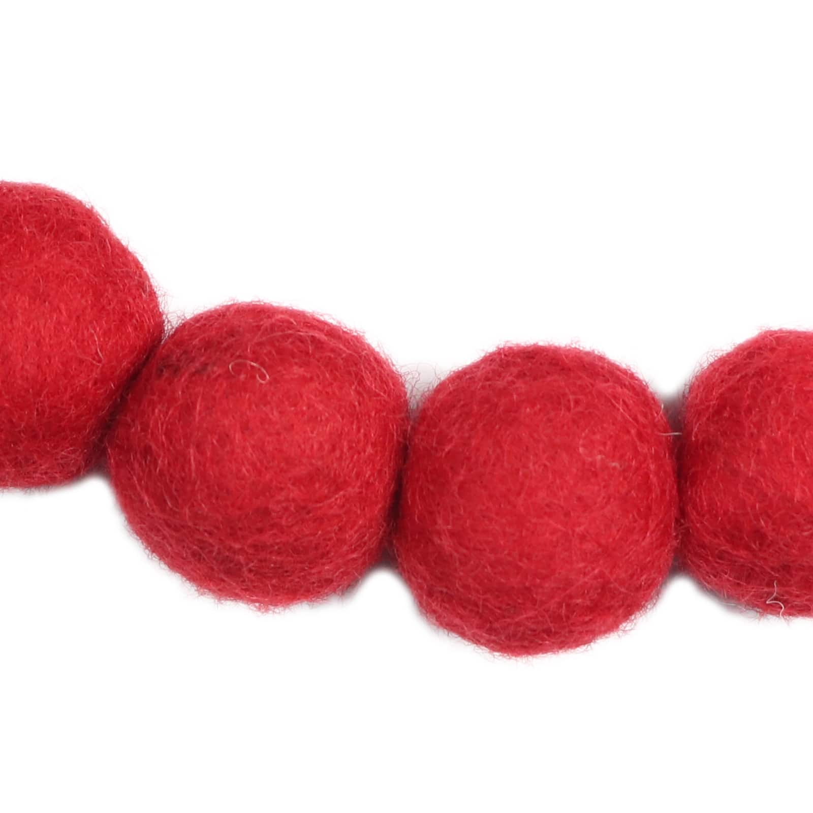 6ft. Red Felt Pom Pom Garland by Ashland&#xAE;