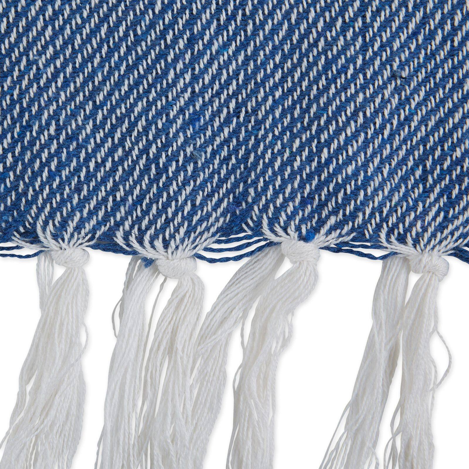DII® French Blue & White Thin Stripe Throw