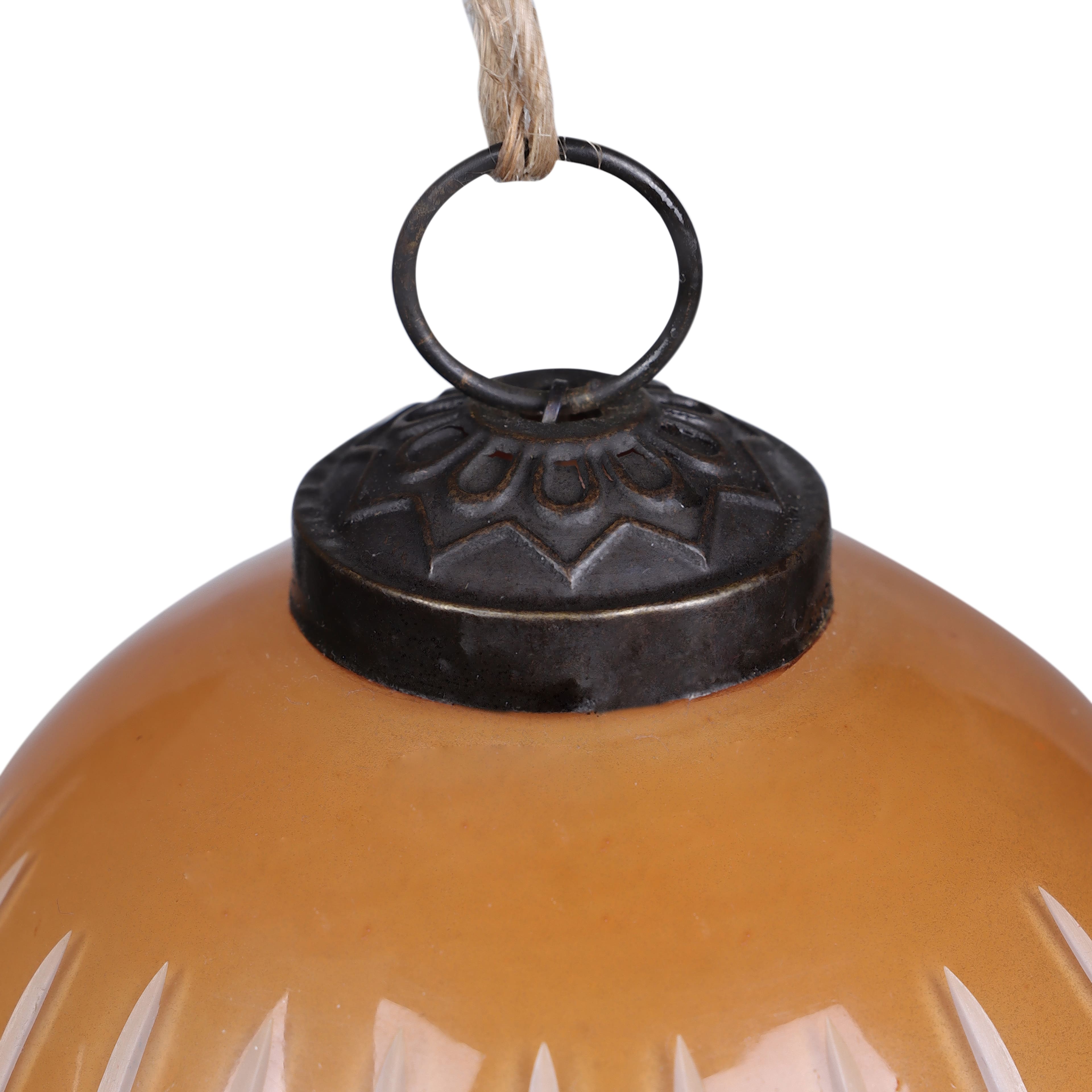 3&#x22; Light Brown Gingerbread Forest Glass Ball Ornament by Ashland&#xAE;
