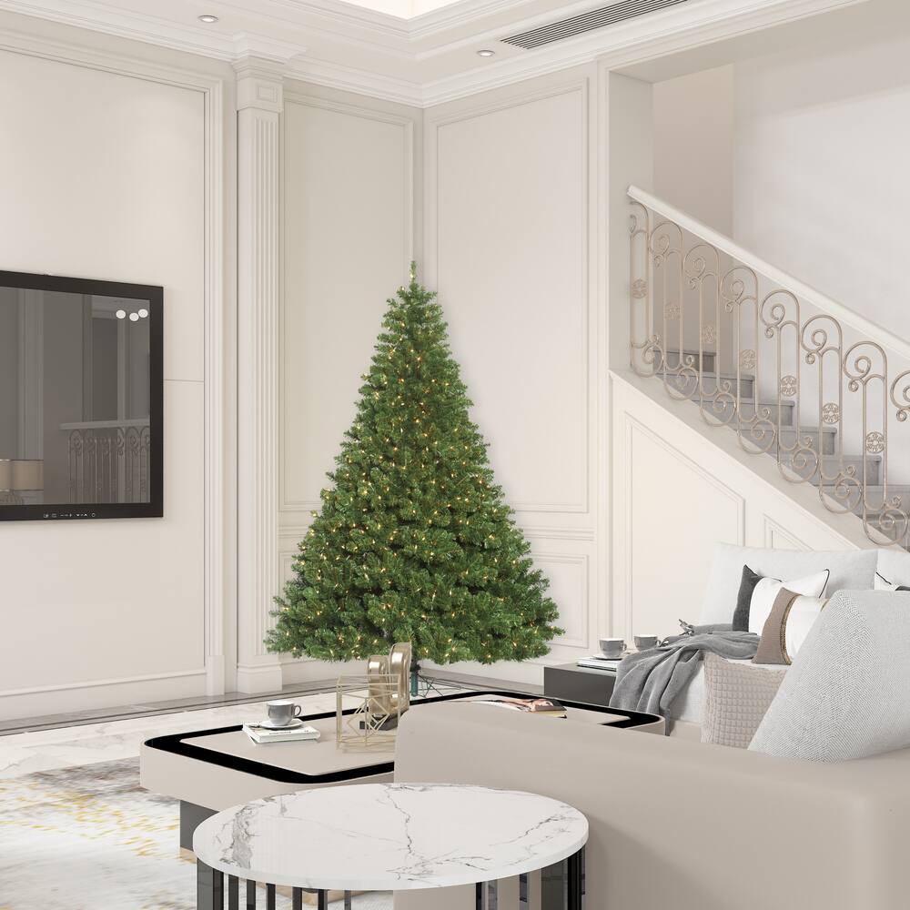 6.5ft. Pre-Lit Oregon Fir Artificial Christmas Tree, Clear Dura-Lit® Lights