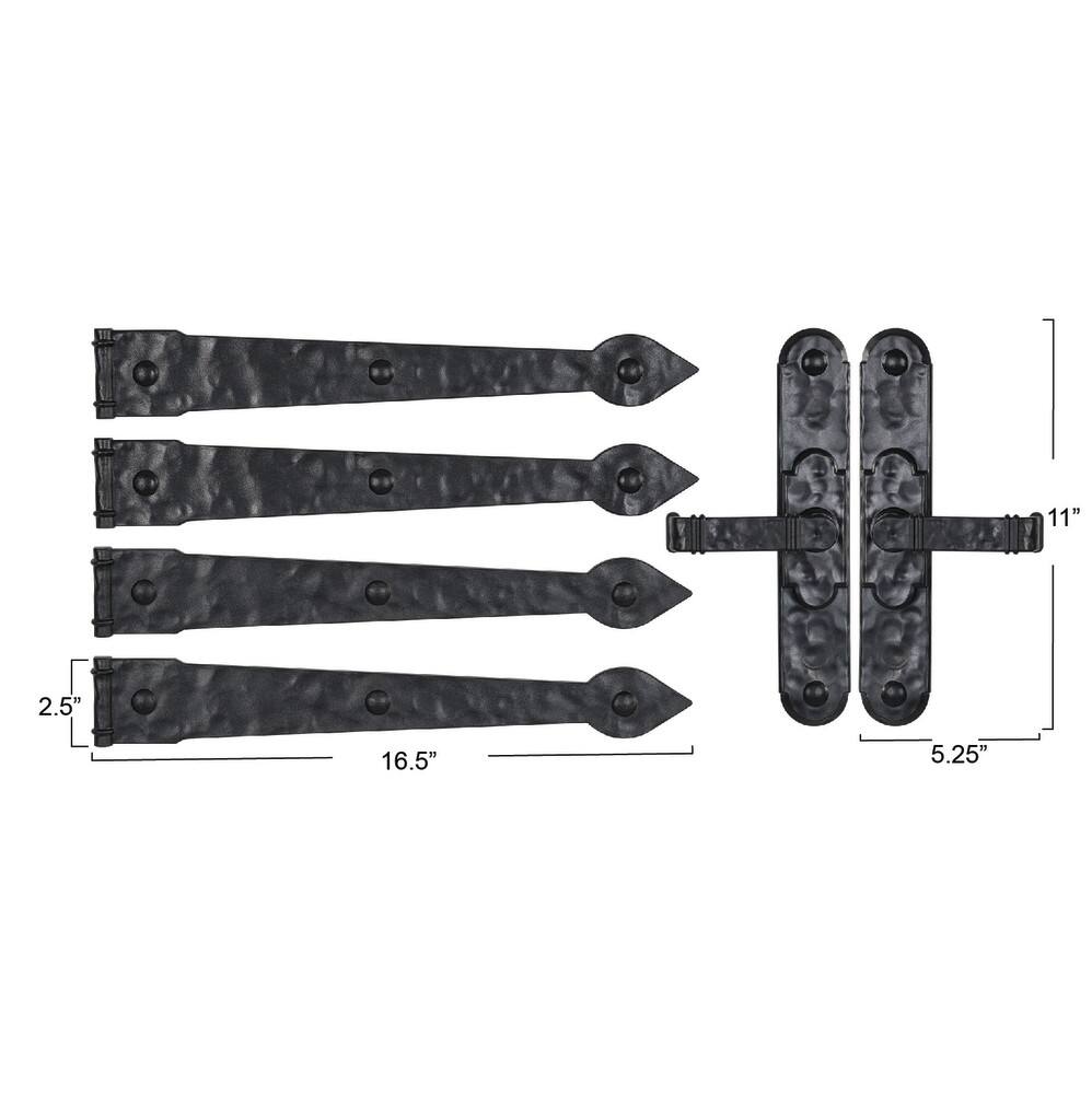 Household Essentials Black Carriage House Garage Door Magnet Set