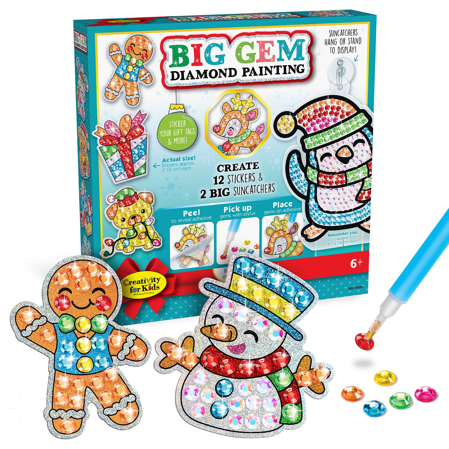 Creativity for Kids® Holiday Big Gem Diamond Painting Michaels