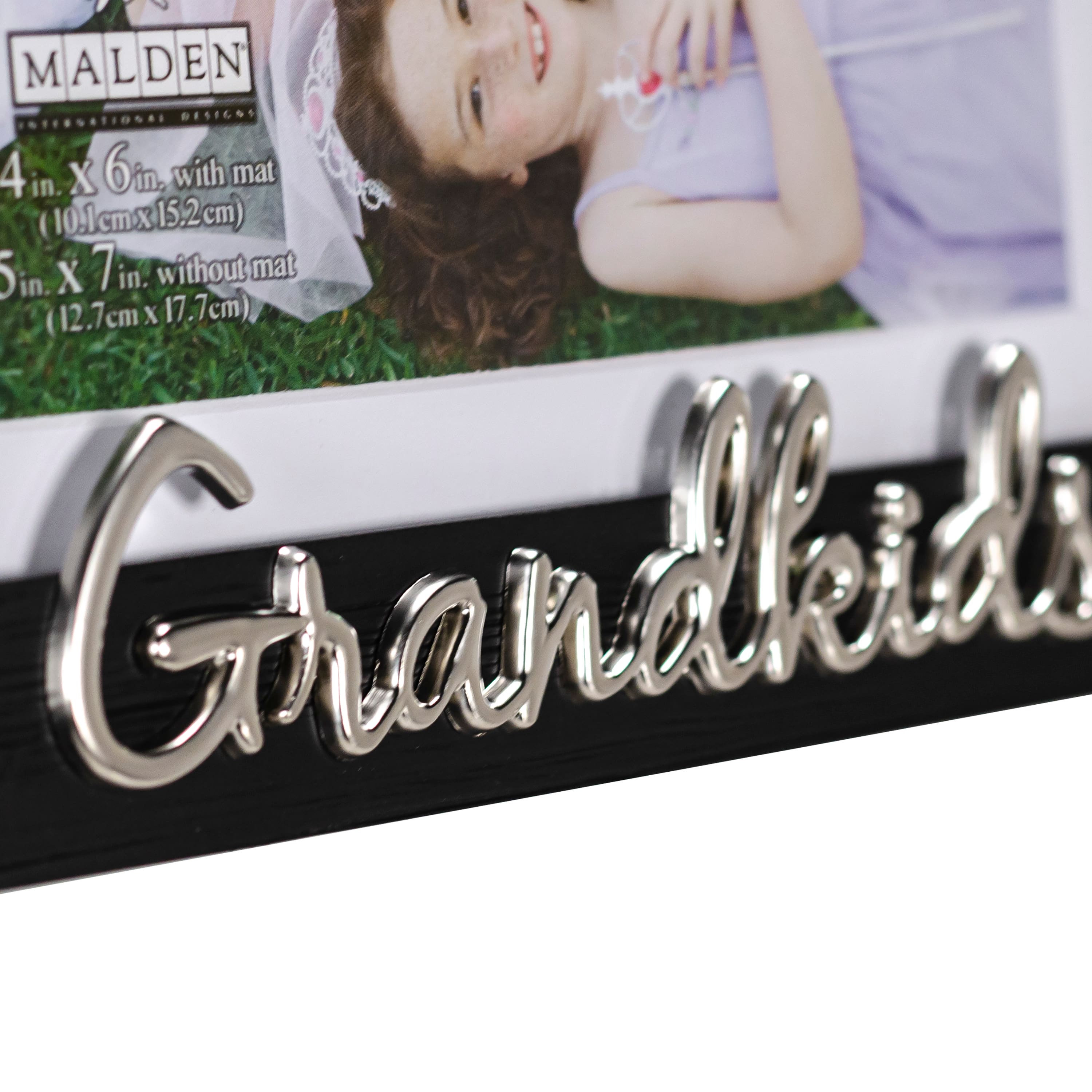 Malden International Designs Grandkids 4" x 6" Distressed Expression Frame with Mat