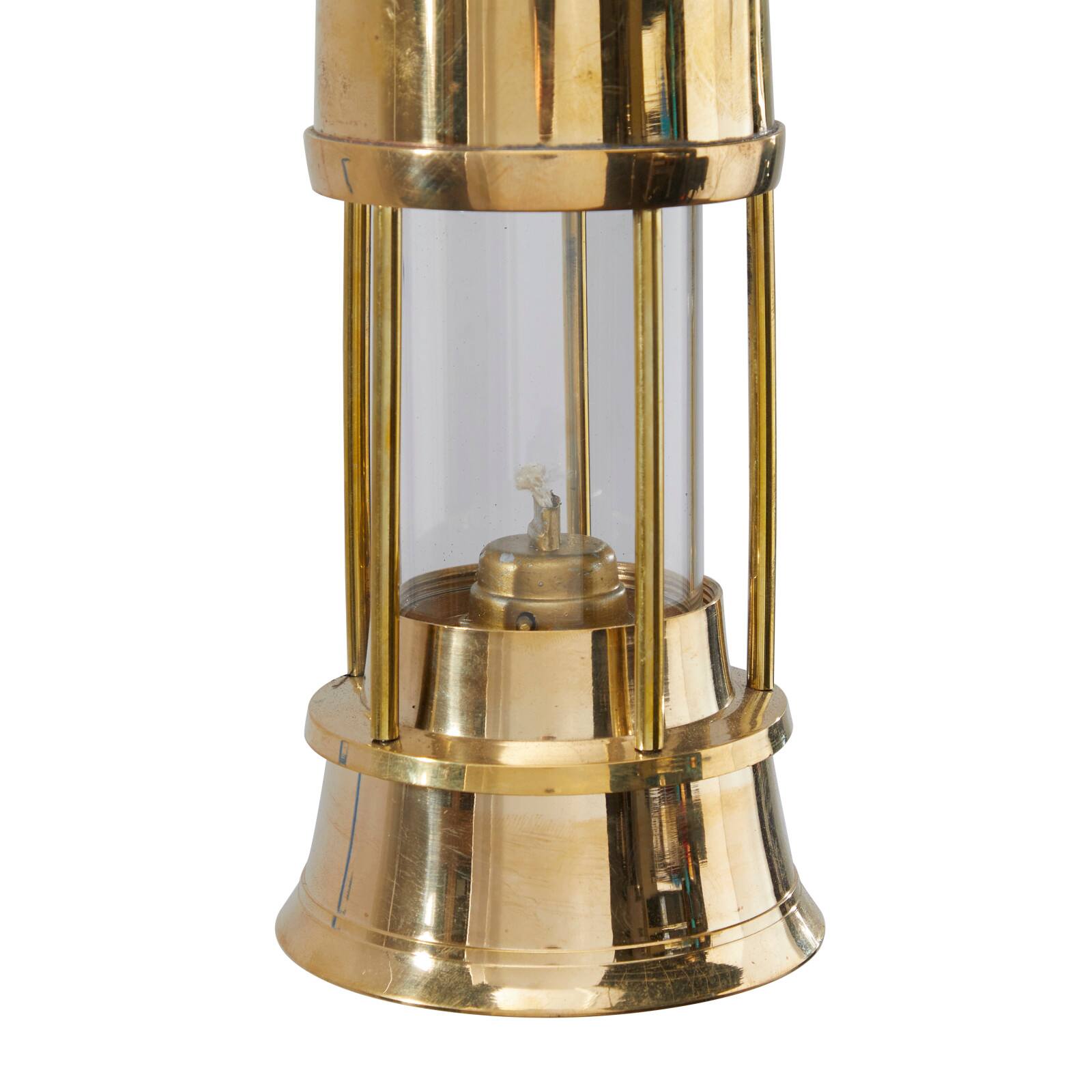 10&#x22; Gold Brass Candle Lantern